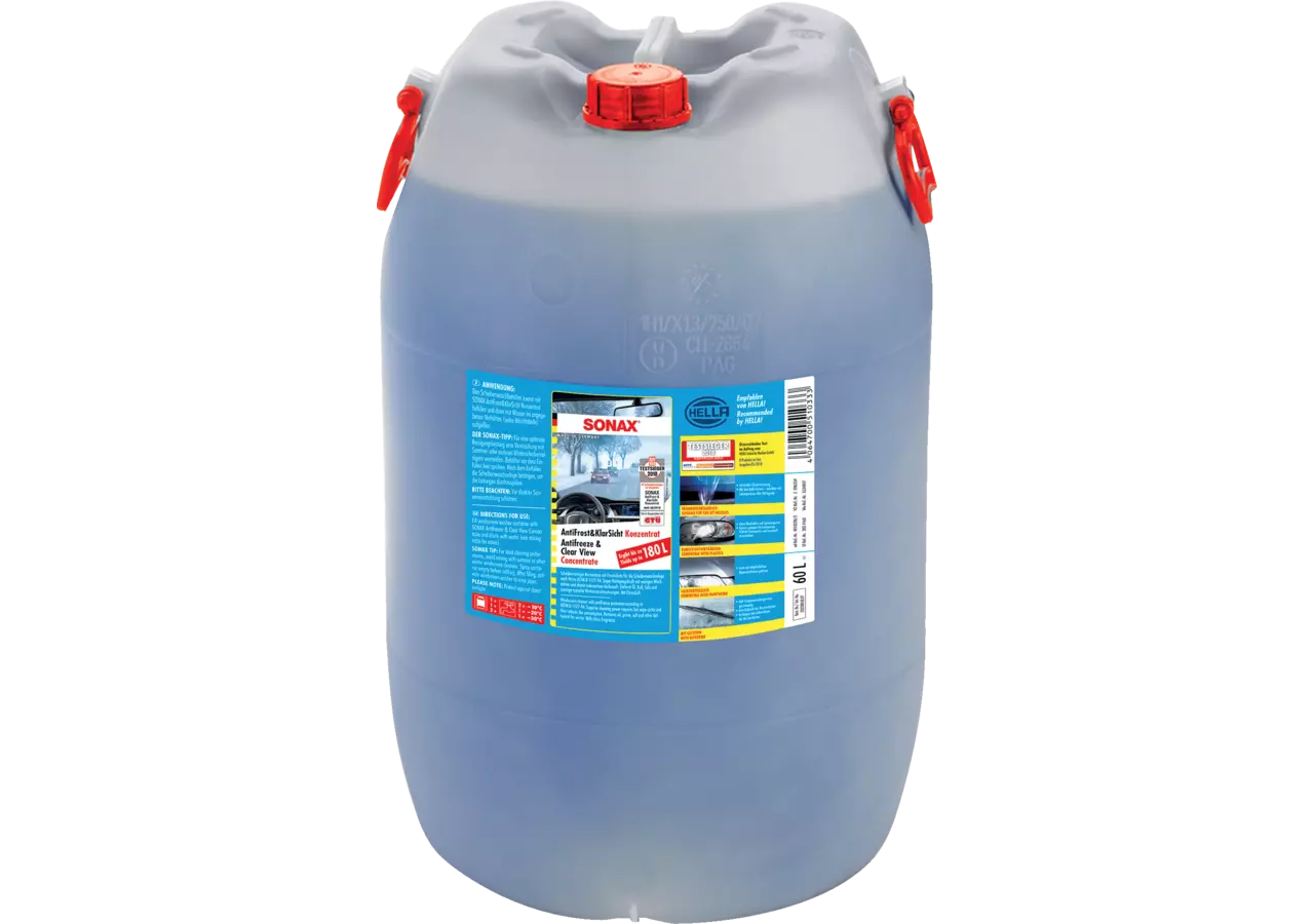 Scheibenfrostschutz Antifrost & Klarsicht Konzentrat, 60 Liter Sonax