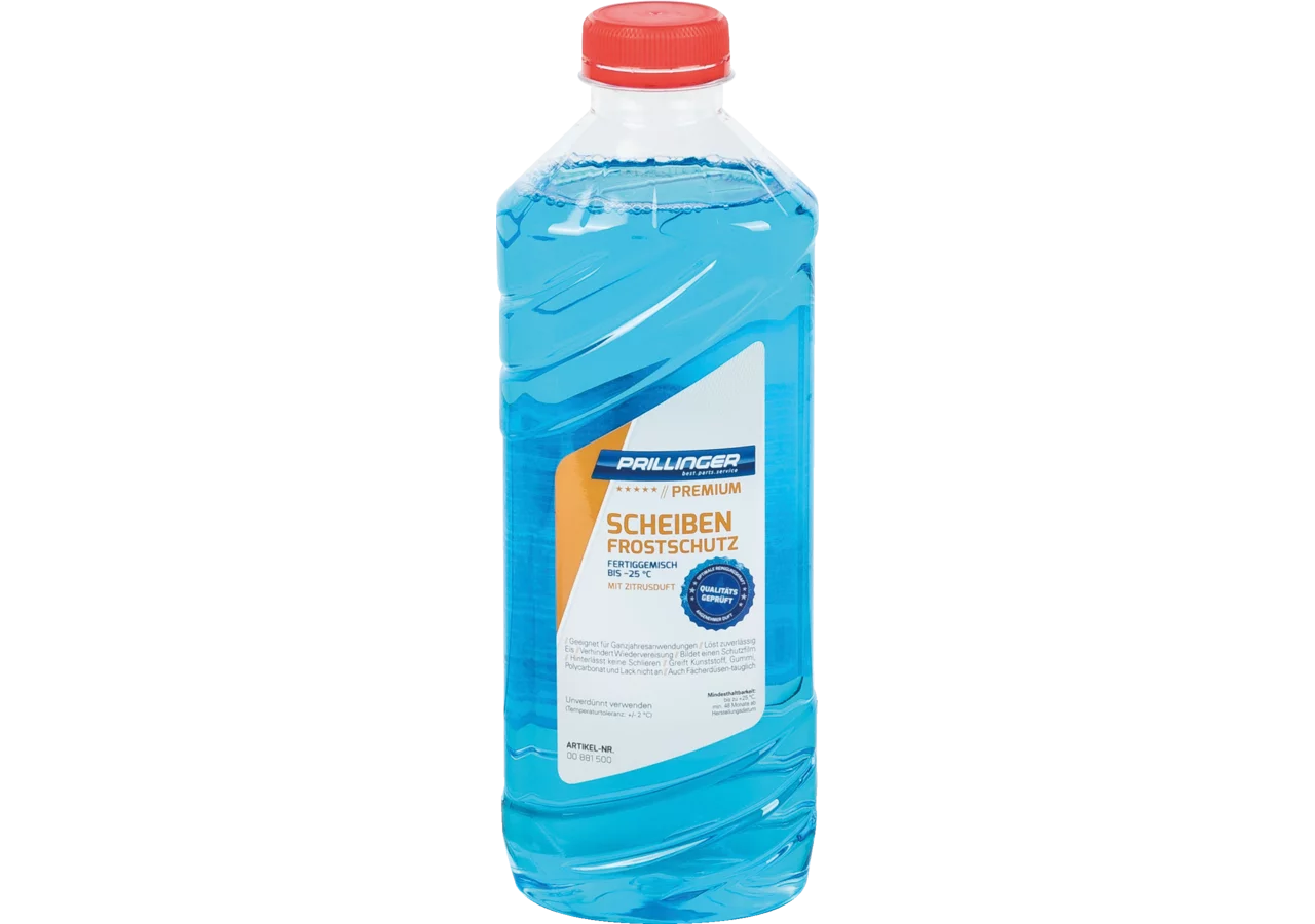 Scheibenfrostschutz Fertiggemisch Zitrusduft -25 Grad, 1 Liter Prillinger Premium