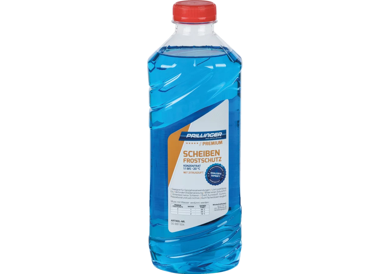 Scheibenfrostschutz Konzentrat Zitrusduft 1:1 -20 Grad, 1 Liter Prillinger Premium