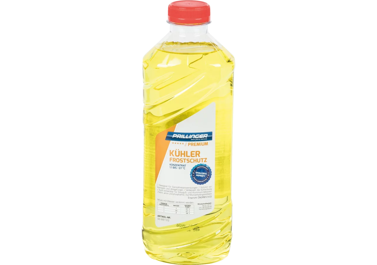 Kühlerfrostschutz Konzentrat 1:1 -37 Grad, 1 Liter KÜHLERFROSTSCHUTZ KONZENTRAT 1 Prillinger Premium