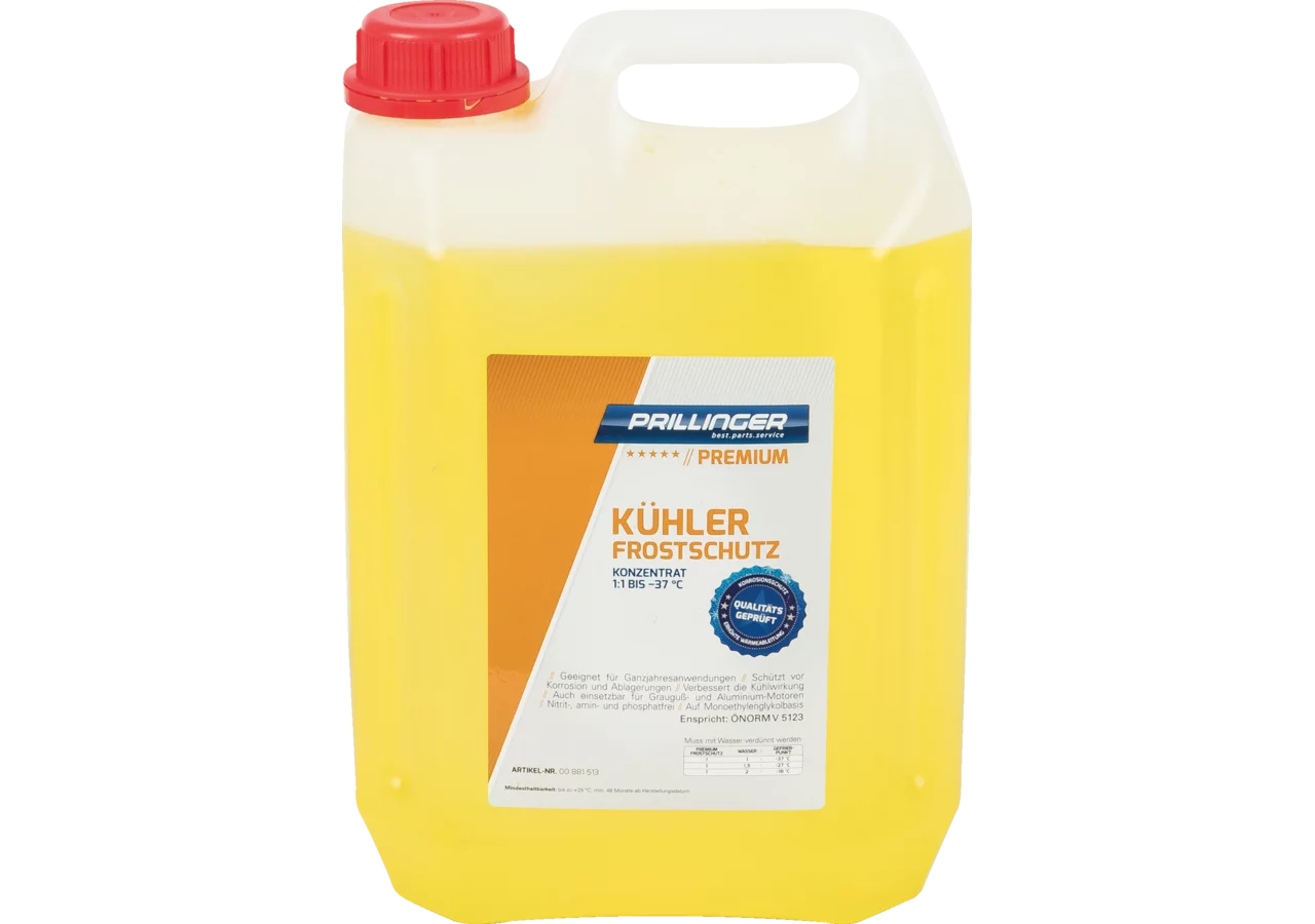 Kühlerfrostschutz Konzentrat 1:1 -37 Grad, 5 Liter Prillinger Premium