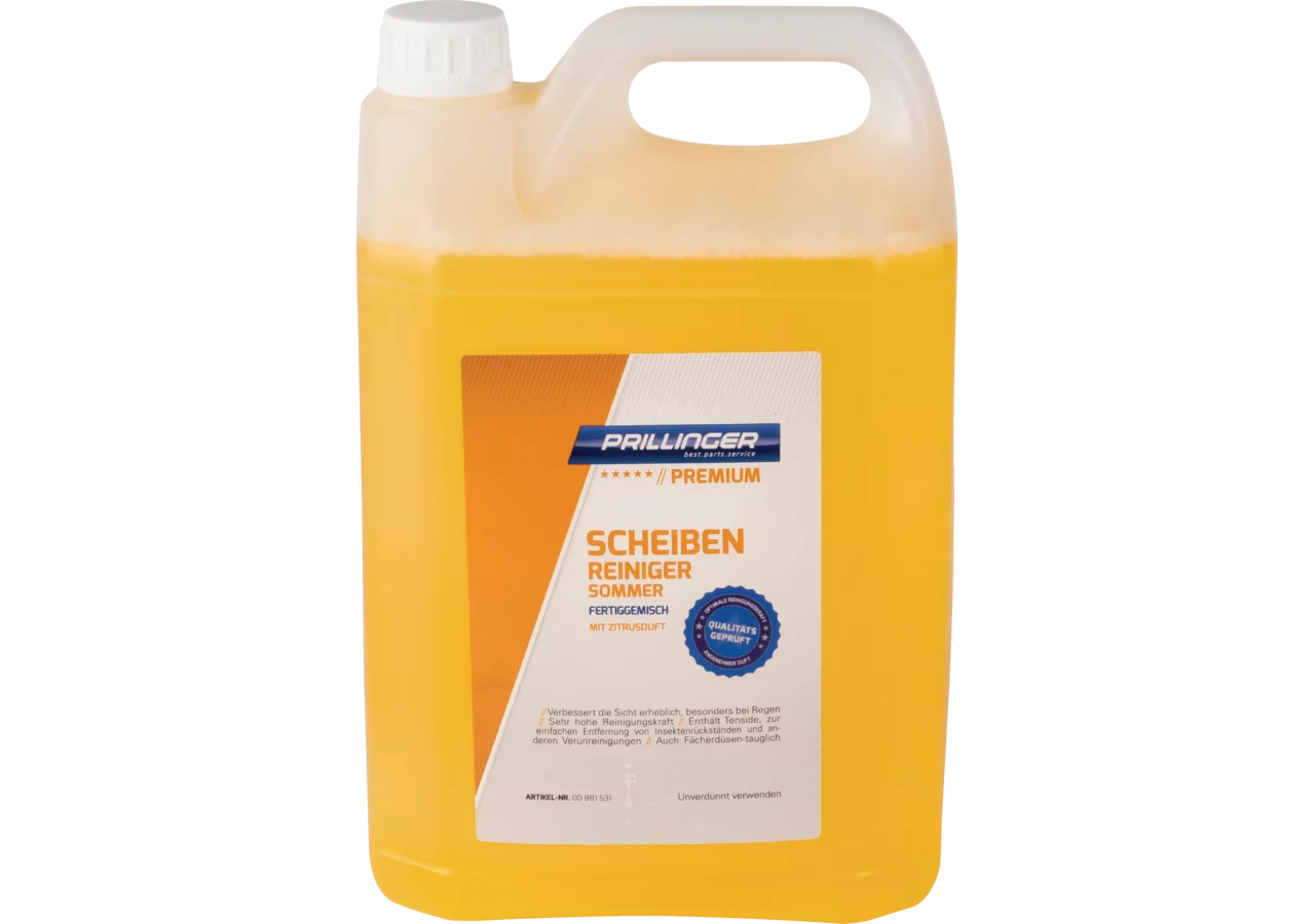 Scheibenreiniger Fertiggemisch Zitrusduft, 5 Liter Prillinger Premium