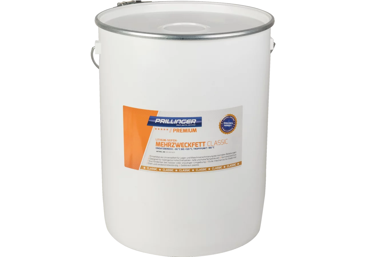 Mehrzweckfett Classic, 15 kg Kunststoffeimer nach DIN 51502 K 2 K-30 Prillinger Premium