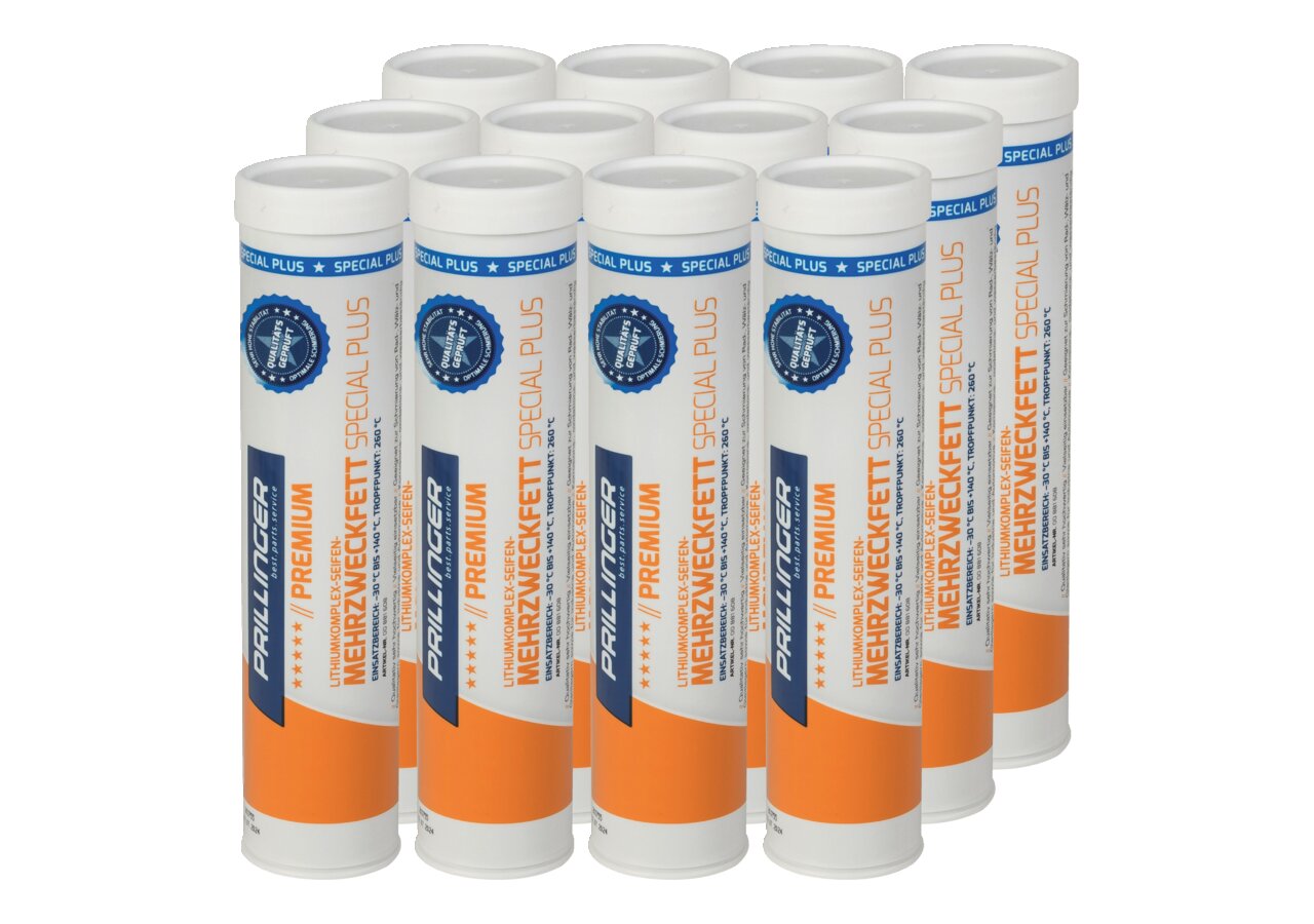 Mehrzweckfett Special Plus, 400 g Kartusche, 12 Stück nach DIN 51502 KP 2 N-30 Prillinger Premium