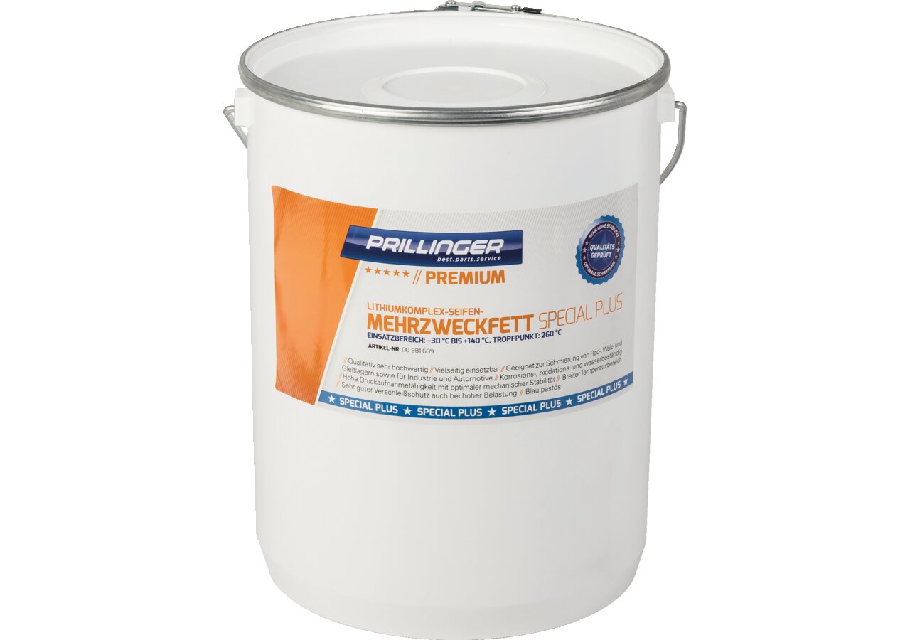 Mehrzweckfett Special Plus, 5 kg Kunststoffeimer nach DIN 51502 KP 2 N-30 Prillinger Premium