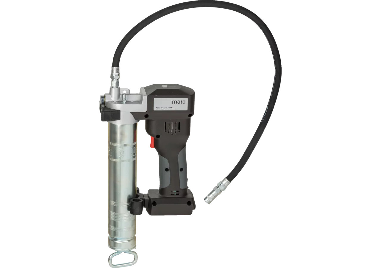 Fettpresse Accu-Greaser Basic-Line-S, 18 V, geeignet für 400 g Kartuschen, oder 500 g losem Fett – passend für 400 g Kartuschen, oder 500 g losem Fett Mato