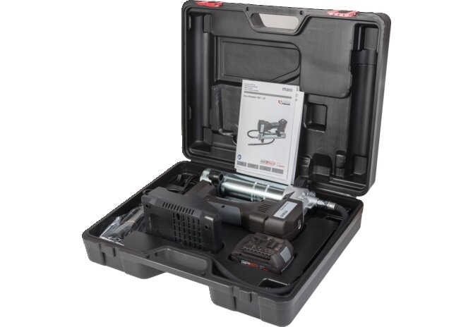 Fettpresse Accu-Greaser Professional-LS, 18 V, Li-Ion, 4.0 Ah geeignet für 400 g Lube Shuttle Kartus – passend für 400 g Lube Shuttle Kartus Mato