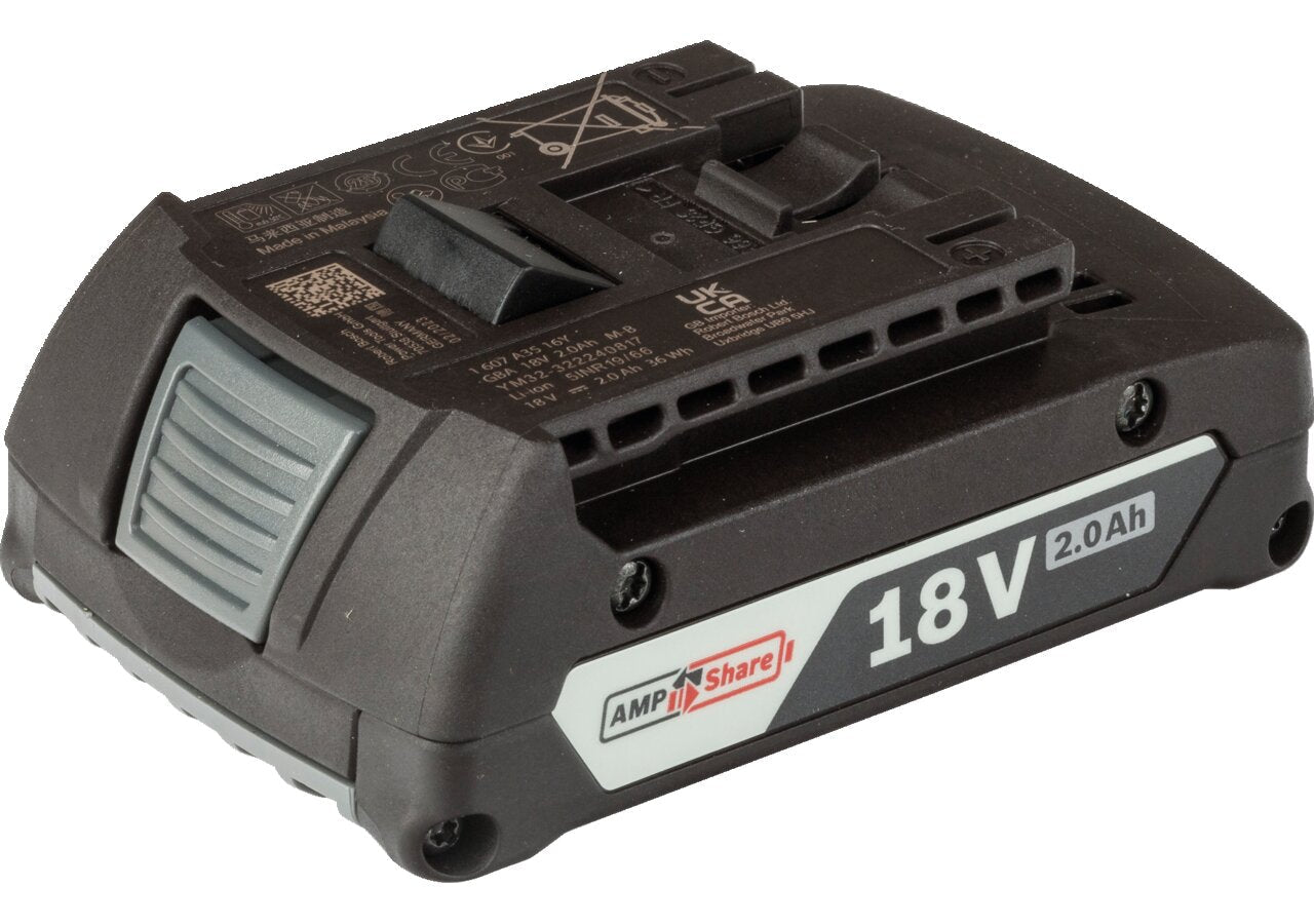 Akku AMPShare GBA 18 Volt - 2.0 Ah, Bosch Li-Ion für Mato Accu-Greaser – passend für Mato Accu-Greaser Mato