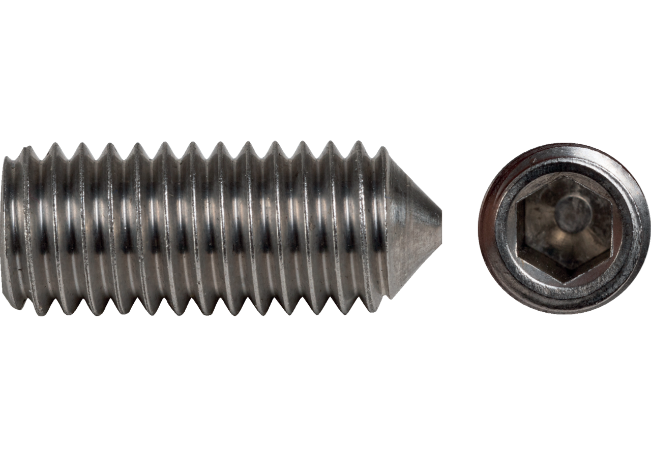 Gewindestift M5 x 20 mm V4A Edelstahl , DIN914 GartenShop24