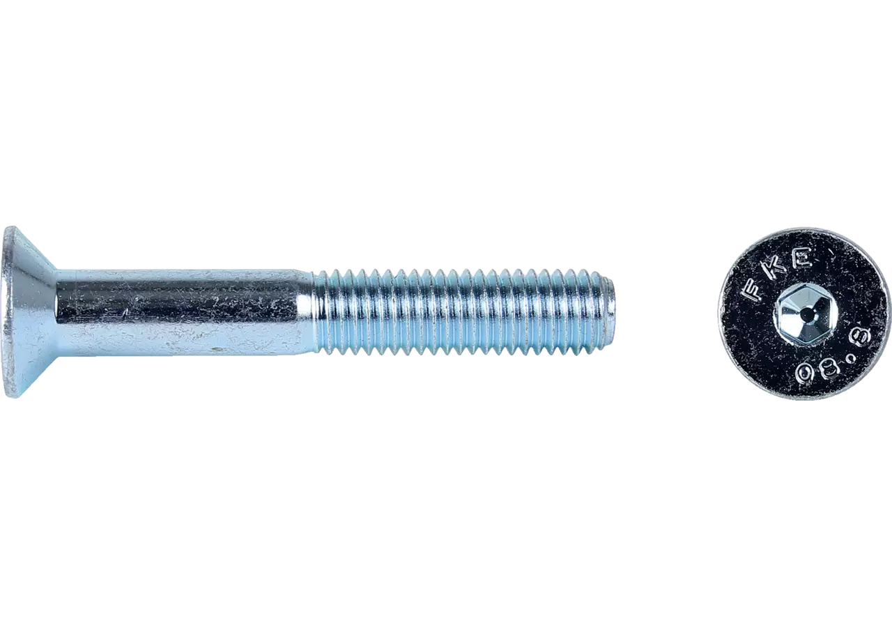 Senkkopfschraube mit Innensechskant M8 x 25 mm, Güte 10.9 Stahl verzinkt, DIN7991 GartenShop24