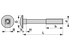 Flachrundschraube M10 x 40 mm, Güte 4.8, 100 Stück mit Mutter, Stahl verzinkt, DIN603 GartenShop24