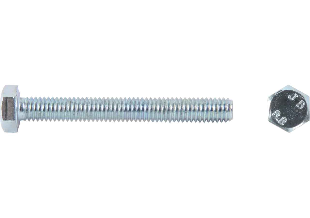 Sechskantschraube M8 x 45 mm, ohne Schaft Güte 8.8, 100 Stück Stahl verzinkt, DIN933 GartenShop24 - Hochwertige Gartengeräte