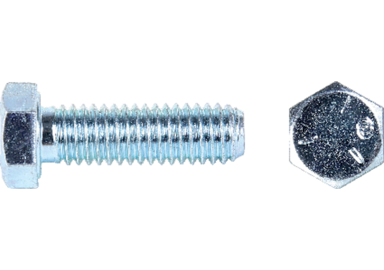 Sechskantschraube 5/8 x 1 1/4 Zoll, mit UNC-Gewinde ohne Schaft, Güte 8.8 Stahl verzinkt, DIN933 GartenShop24
