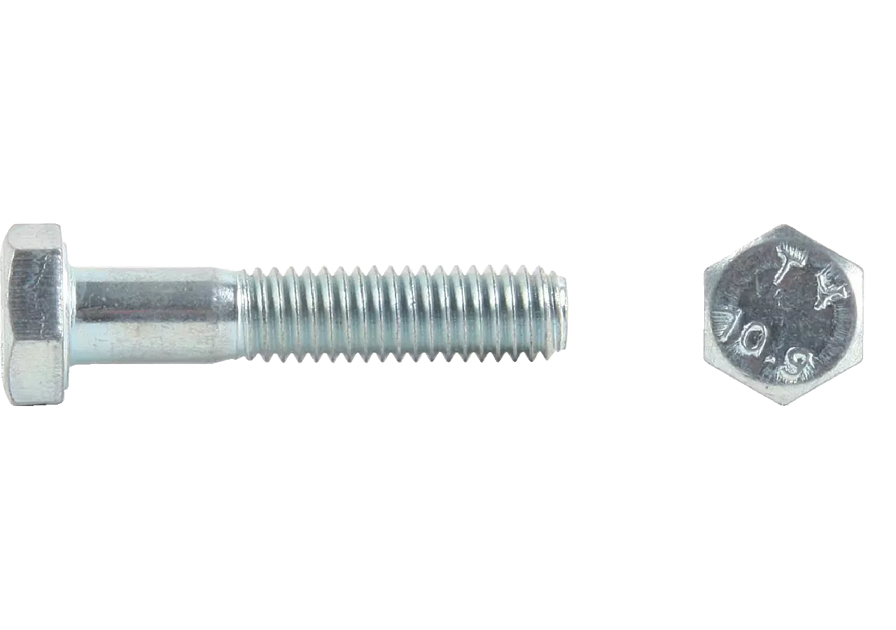 Sechskantschraube M6 x 40 mm, mit Schaft Güte 10.9 Stahl verzinkt, DIN931 GartenShop24
