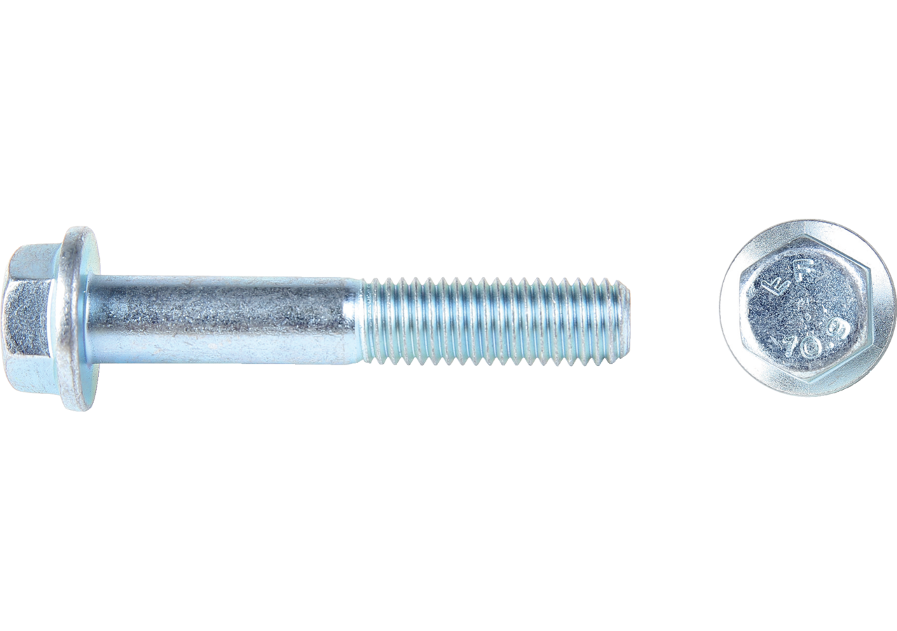 Sechskantschraube M8 x 30 mm, mit Flansch Güte 10.9 Stahl verzinkt, DIN6921 GartenShop24
