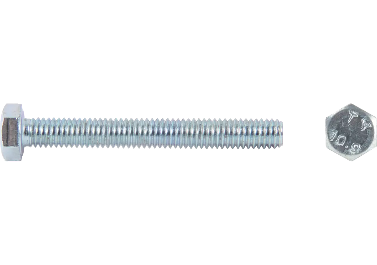 Sechskantschraube M8 x 12 mm, ohne Schaft Güte 10.9 Stahl verzinkt, DIN933 GartenShop24