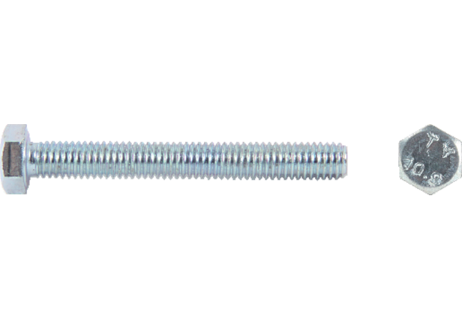 Sechskantschraube M12 x 60 mm, ohne Schaft Güte 10.9 Stahl verzinkt, DIN933 GartenShop24
