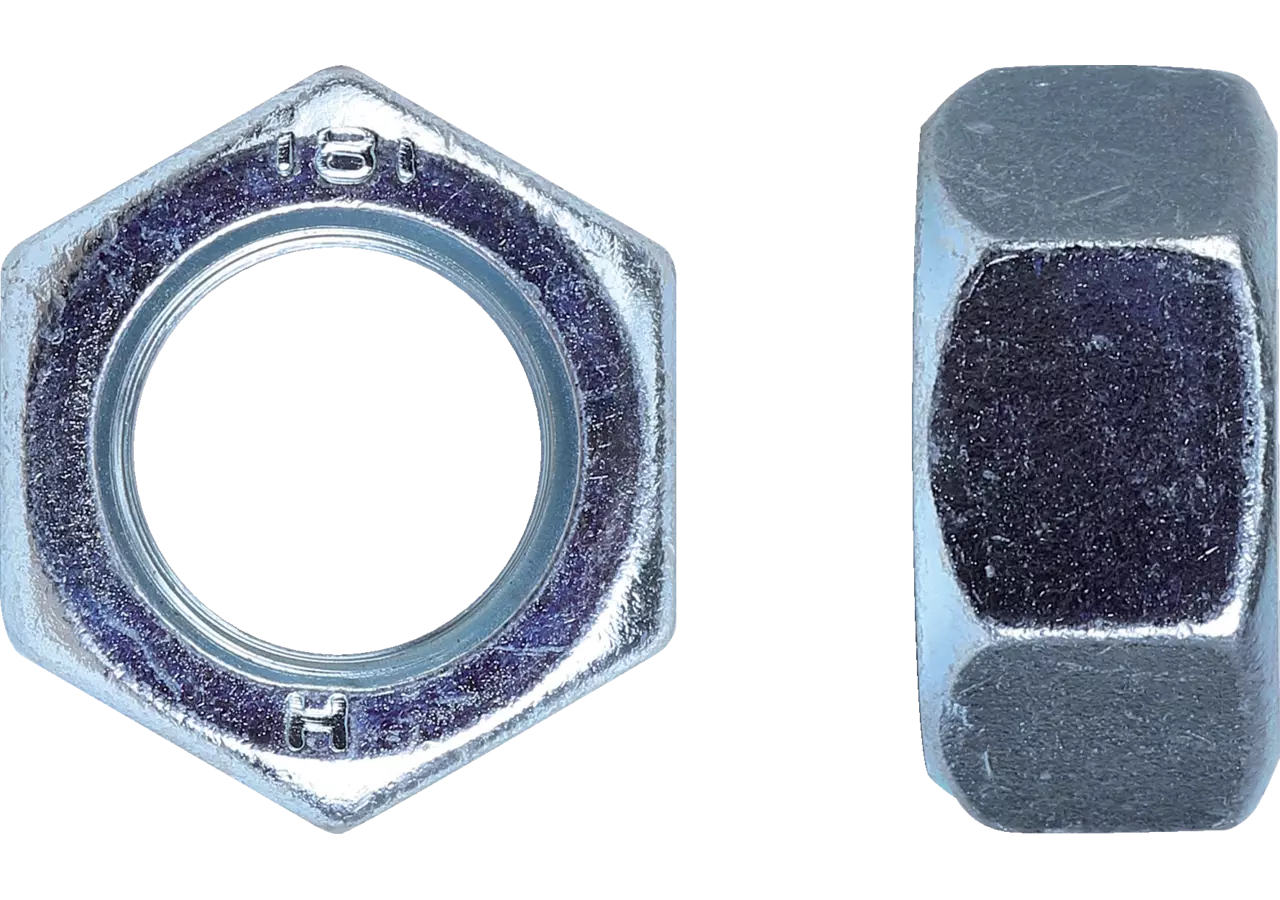Sechskantmutter M12 x 1,5 mm, Güte 10, mit Feingewinde Stahl verzinkt, DIN934 GartenShop24