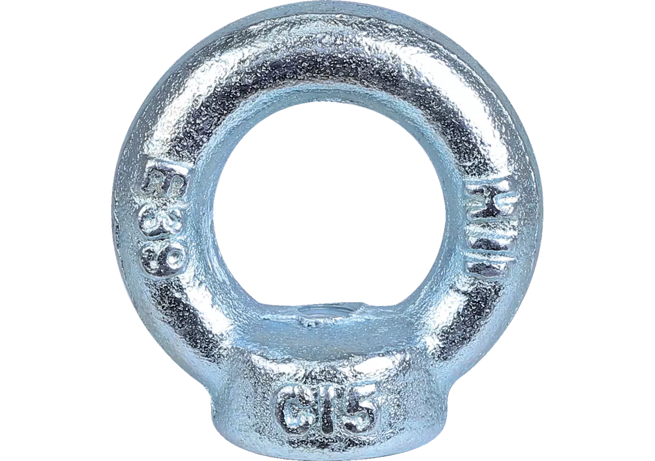 Ringmutter M6, Güte C15 Stahl verzinkt, DIN582 GartenShop24