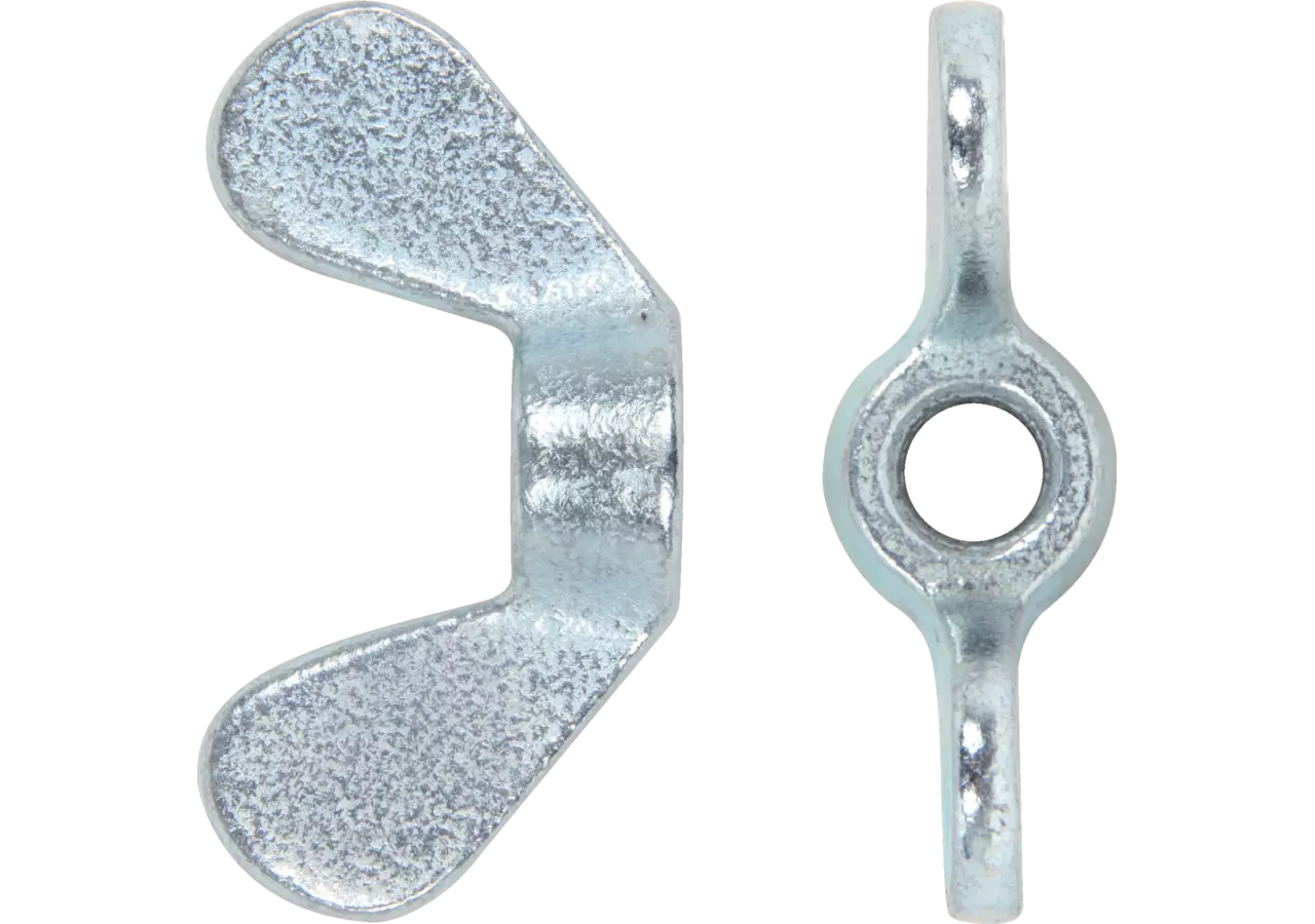 Flügelmutter M5 Stahl verzinkt, DIN315-D GartenShop24