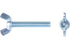 Flügelschraube M6 x 25 mm Stahl verzinkt, DIN316-A GartenShop24