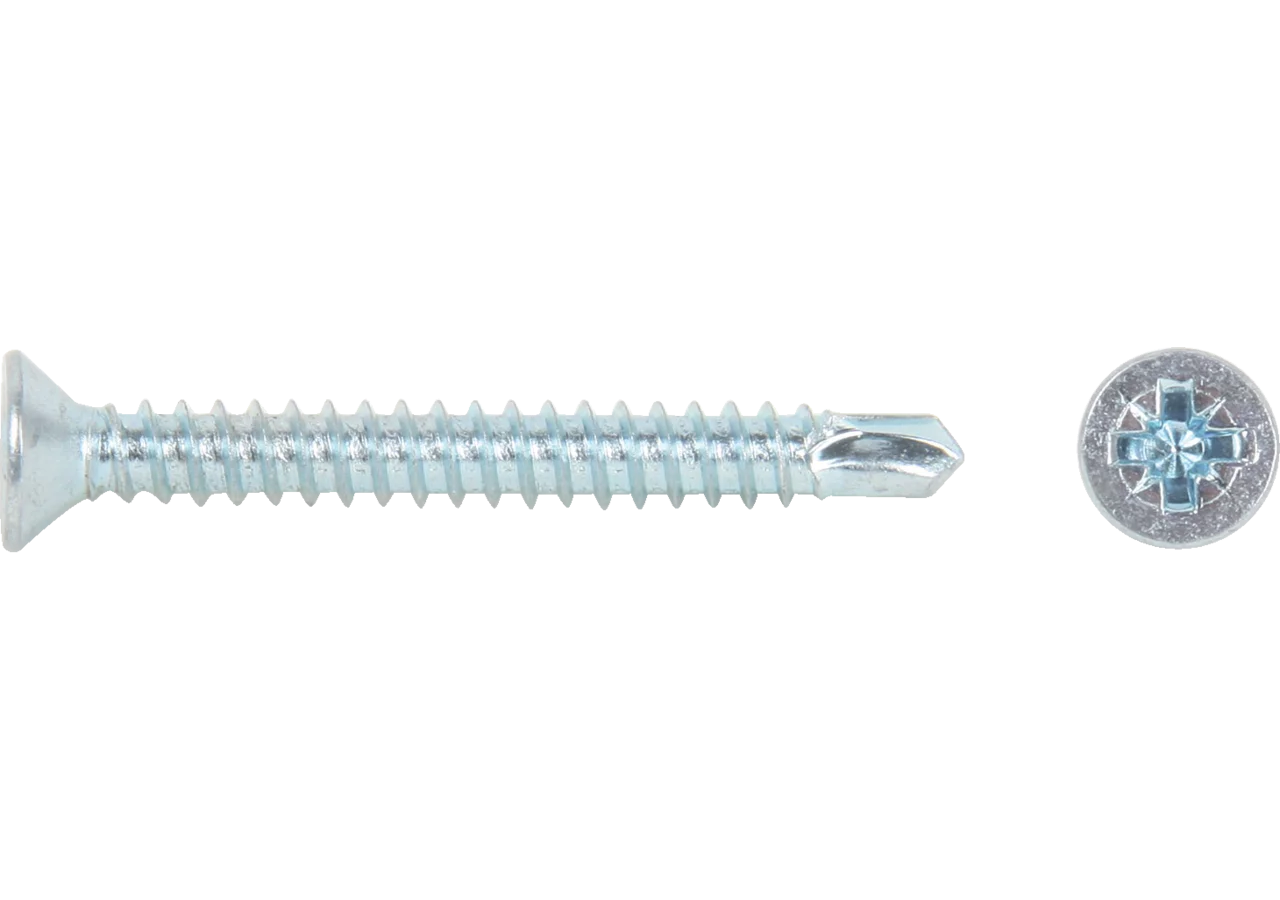 Senkbohrschraube 4,8 x 38 mm, 200 Stück Stahl verzinkt, DIN7504-P GartenShop24