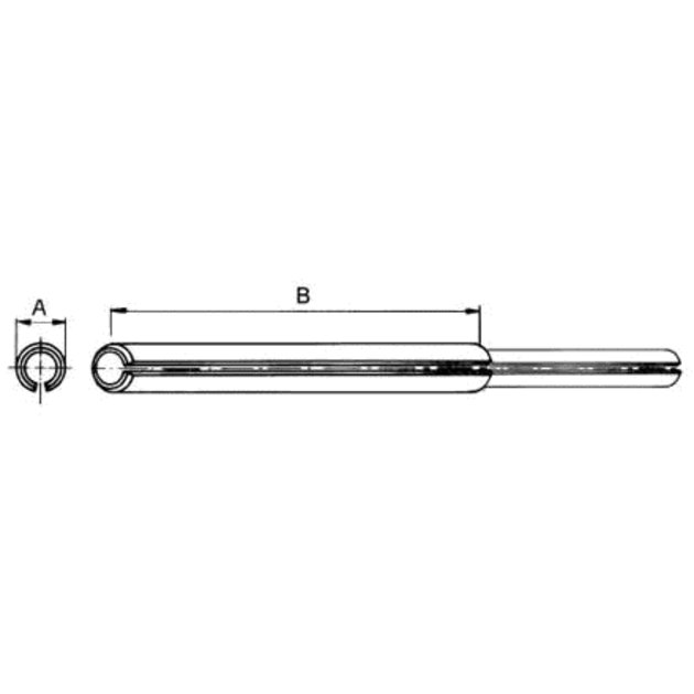 Spannhülse 10 x 80 x 6,5 mm DIN 1481 schwere Ausführung, 10 Stück GartenShop24 - Hochwertige Gartengeräte