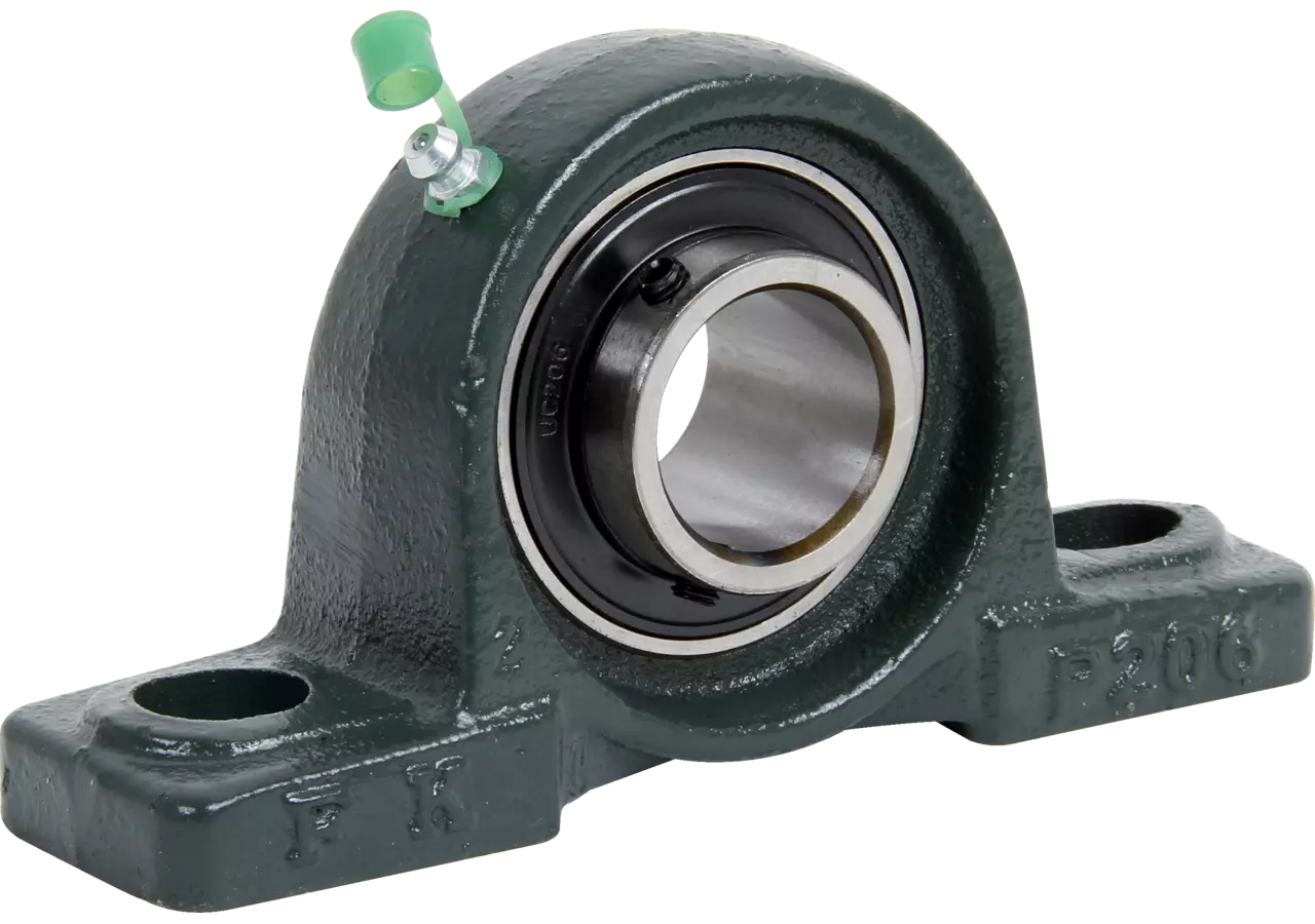 Stehlager UCP 203 rechteckig, zweiloch, Gewindestift am Innenring GartenShop24