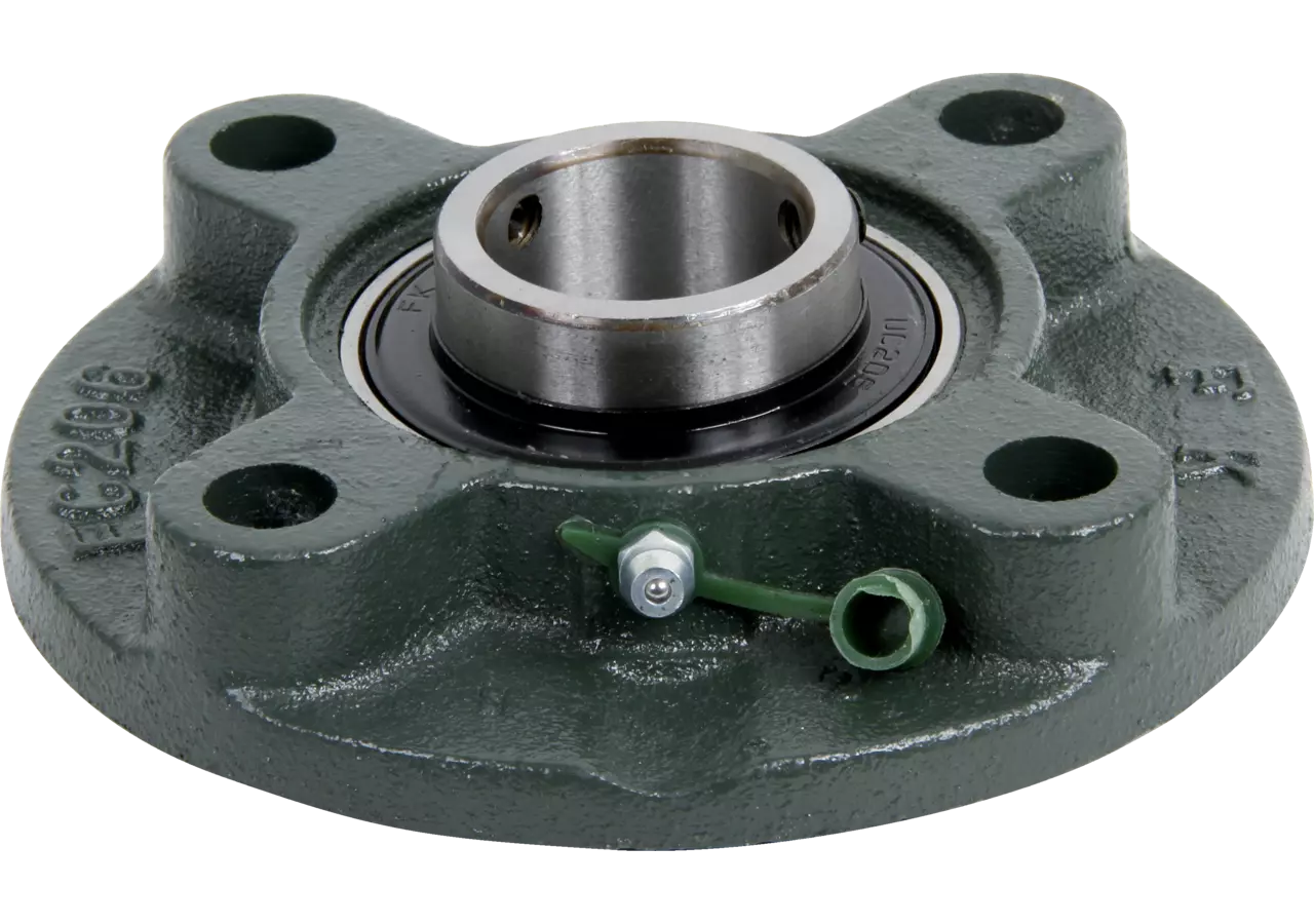 Flanschlager UCFC 205 rund, vierloch, Gewindestift am Innenring GartenShop24