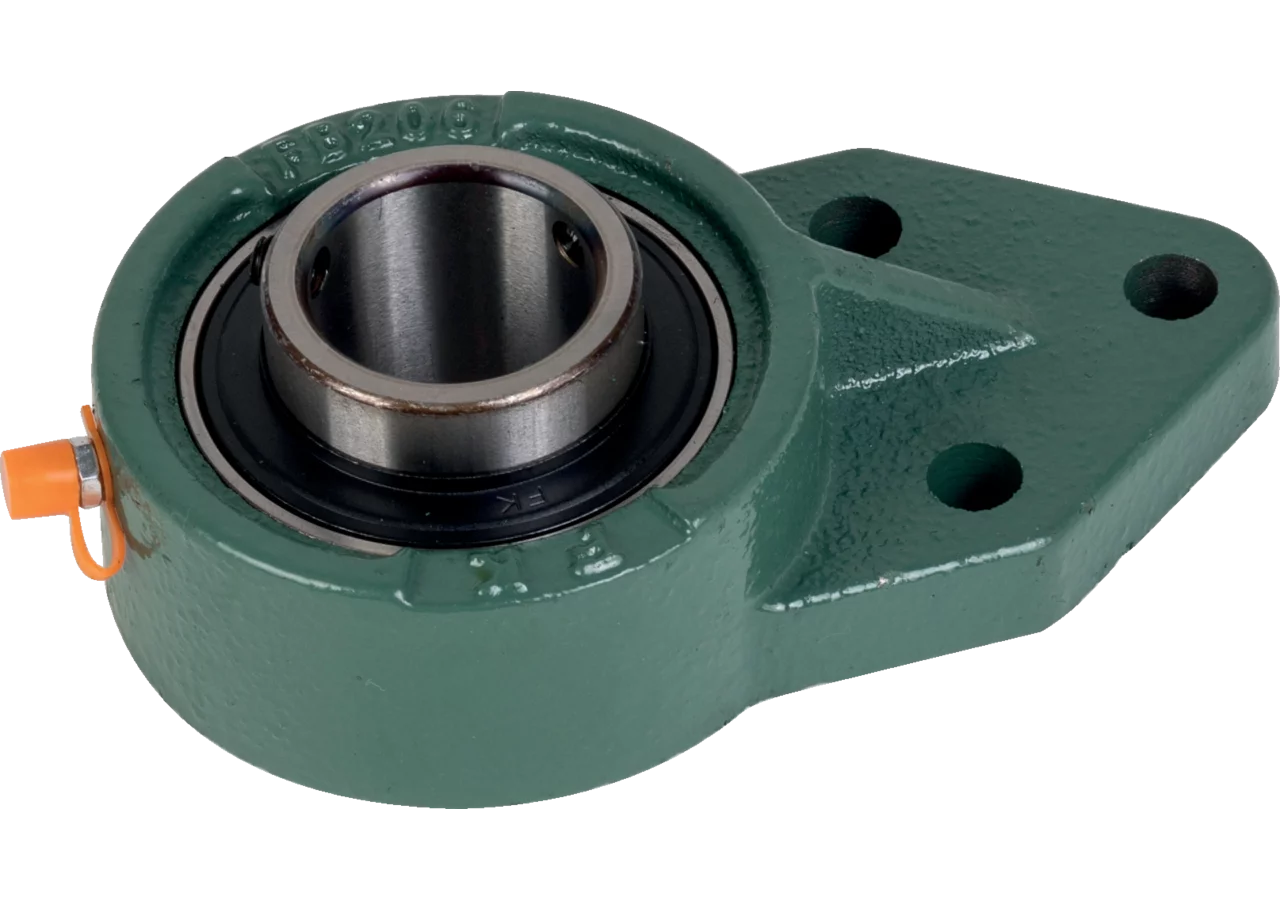 Flanschlager UCFB 206 rechteckig, dreiloch, Gewindestift am Innenring GartenShop24