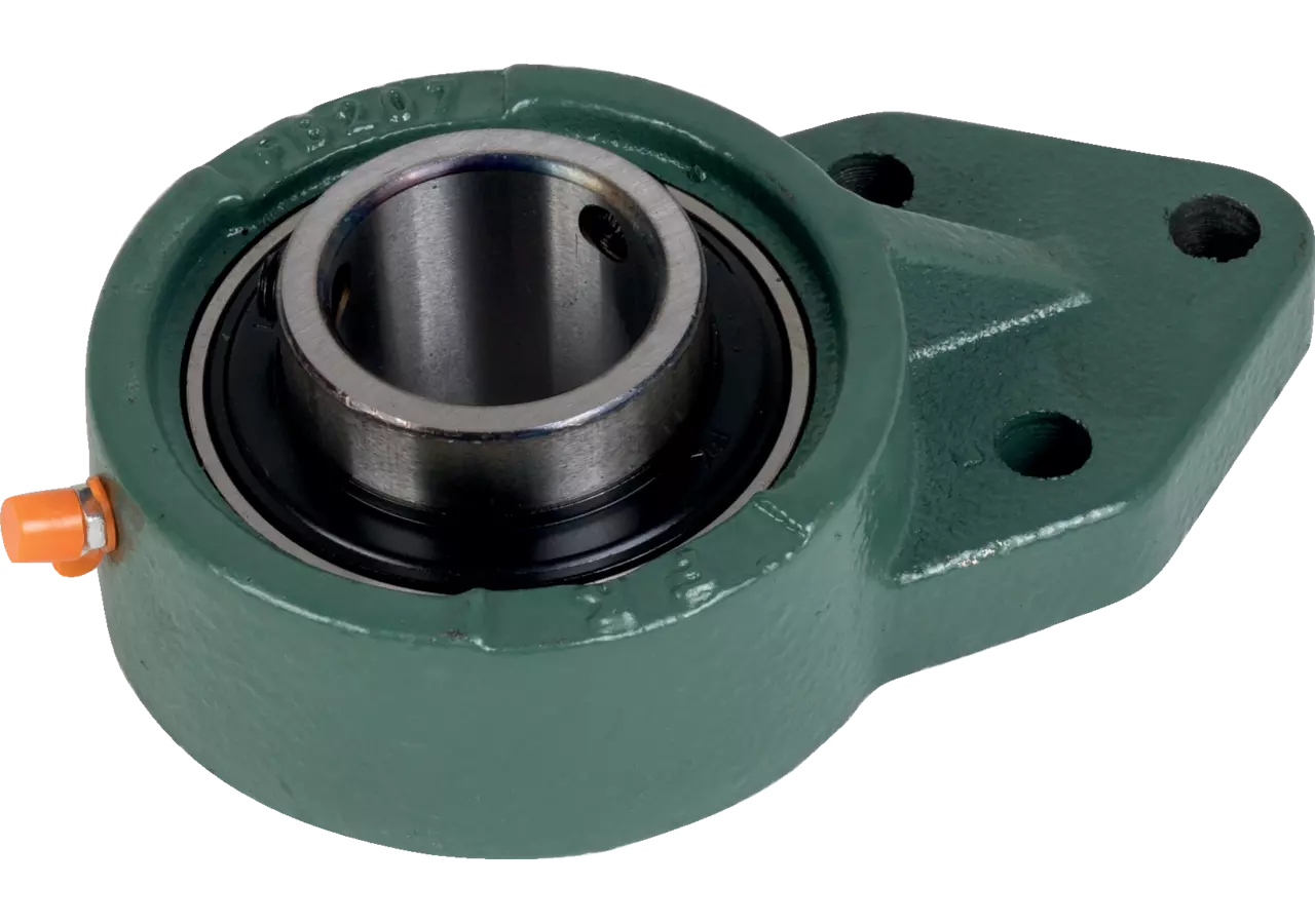 Flanschlager UCFB 207 rechteckig, dreiloch, Gewindestift am Innenring GartenShop24