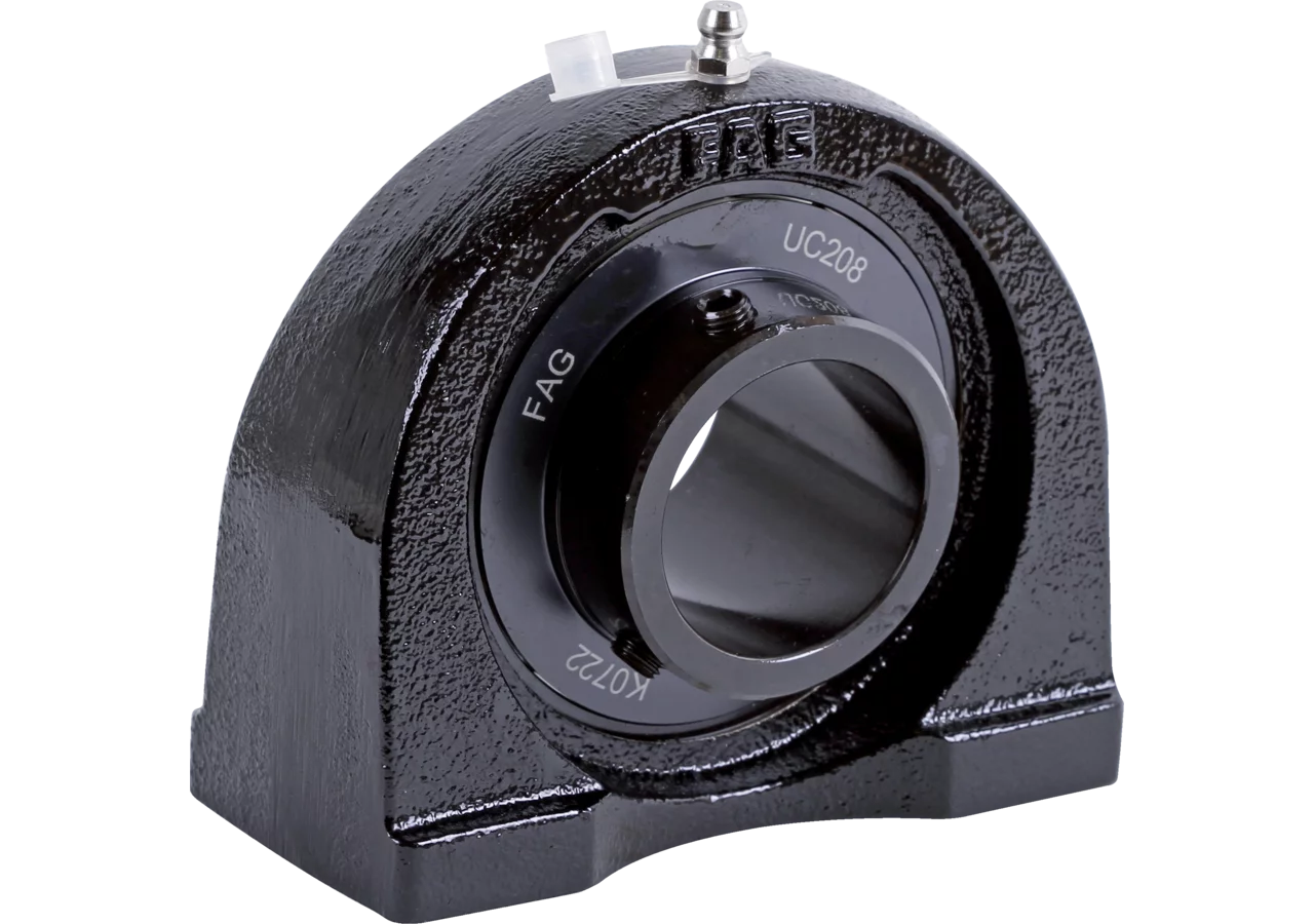 Stehlager UCPA 204 Black-Series, rechteckig, zweiloch mit Innengewinde, Gewindestift am Innenring INA FAG