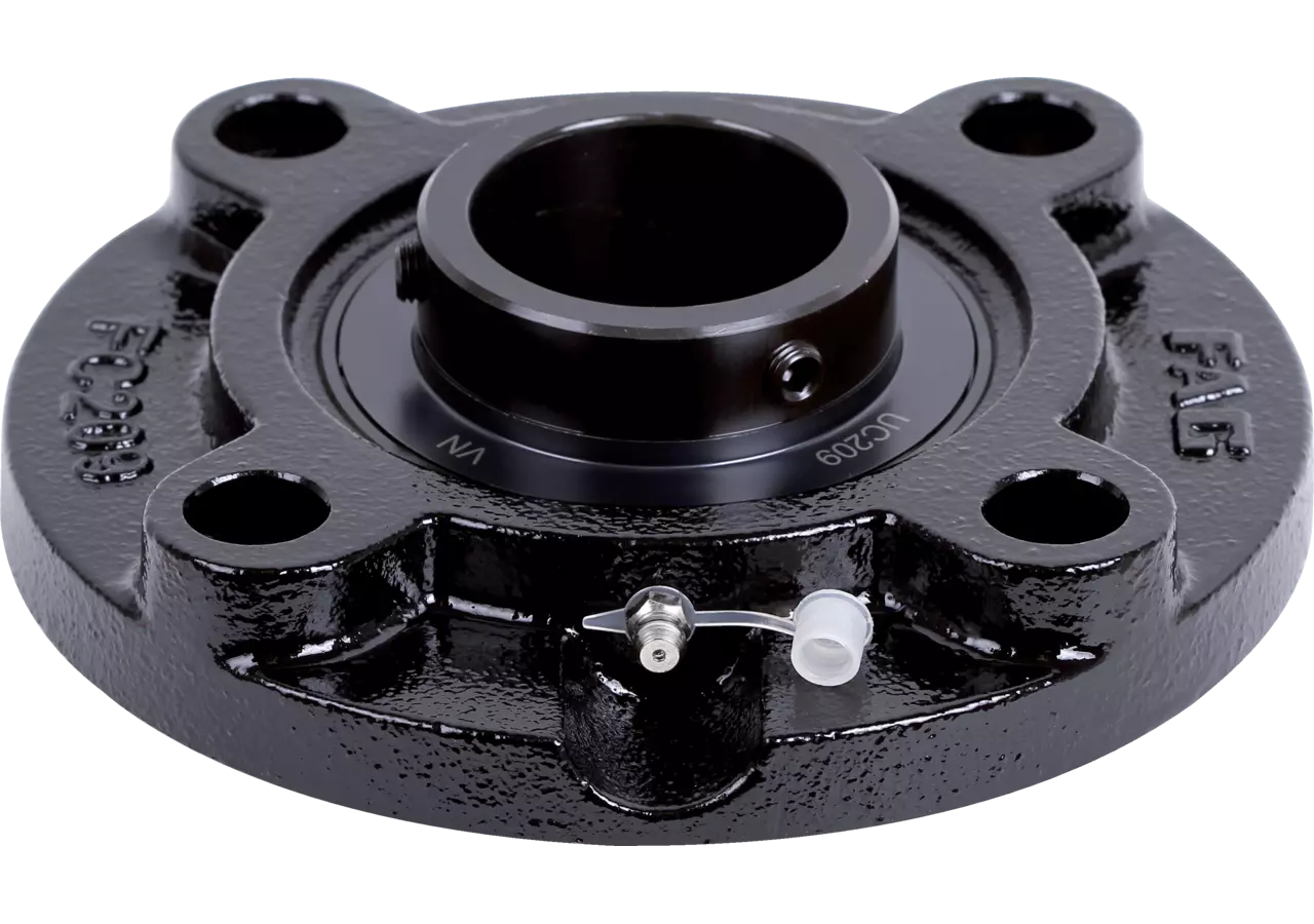 Flanschlager UCFC 204 Black-Series, rund, vierloch, Gewindestift am Innenring INA FAG