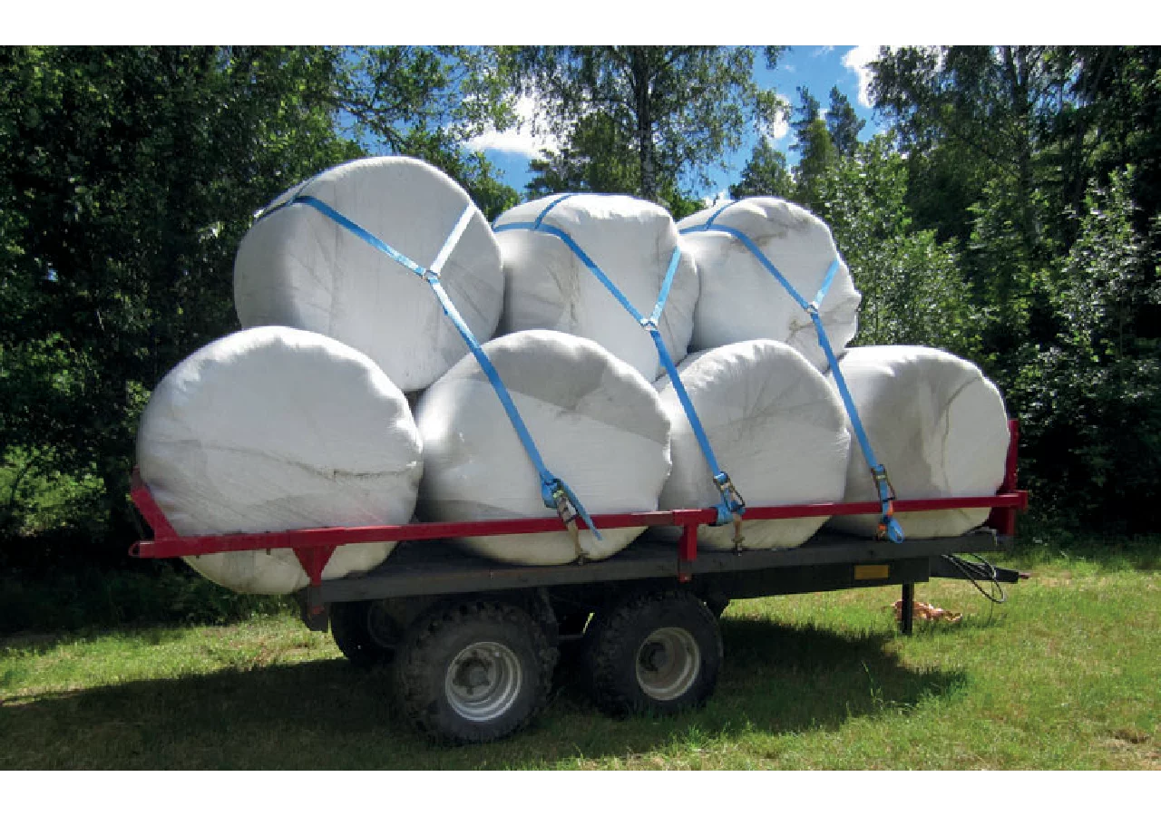 Zurrgurt 5 Tonnen für 1 Rundballen, Länge 9,12 Meter ohne Ratsche – passend für 1 Rundballen, Länge 9,12 Meter ohne Ratsche GartenShop24 - Hochwertige Gartengeräte