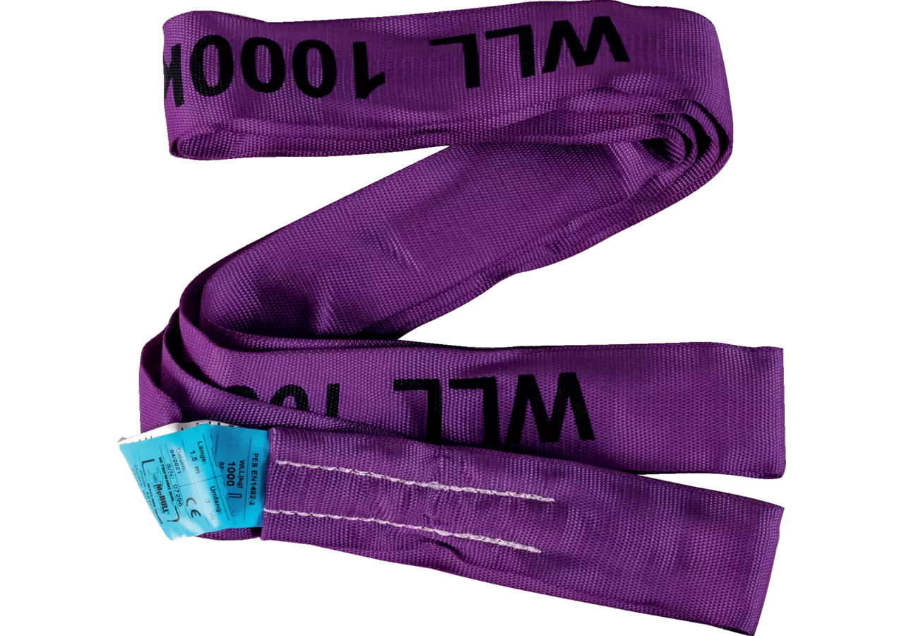 Rundschlinge Violett 1 t, Umfang - 1 m, Breite 37 mm McBull