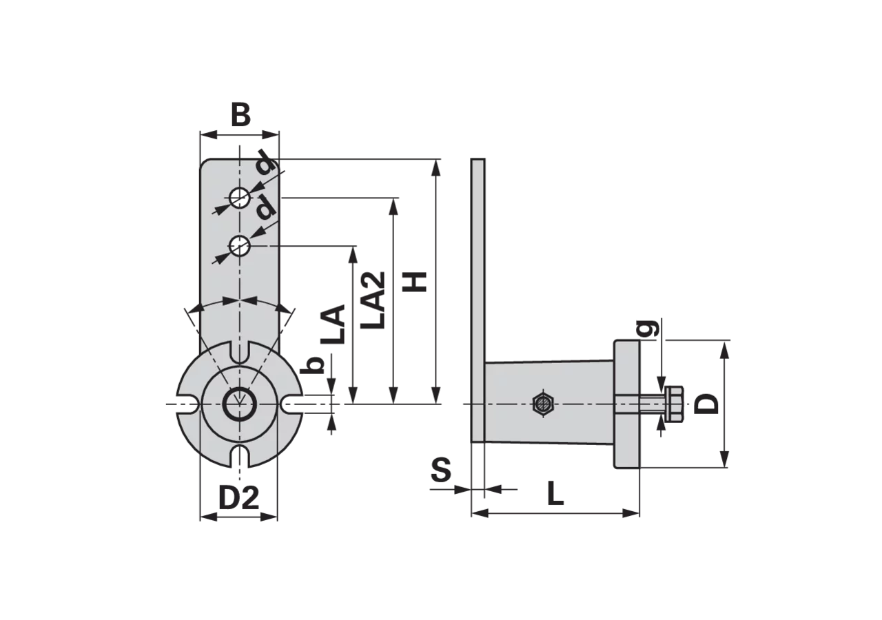 Spannhebel Type REP 20 mit Vorspannschraube GartenShop24