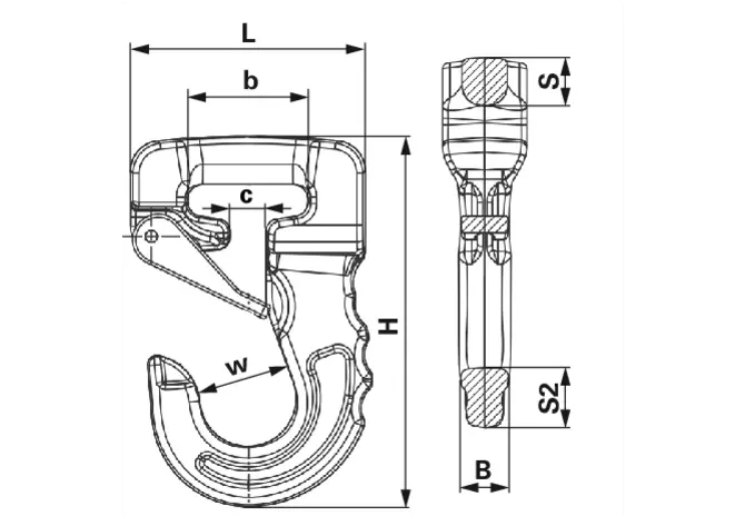 Rundschlingenhaken Grün 2 t, Cartec 100 - Güteklasse 10 McBull