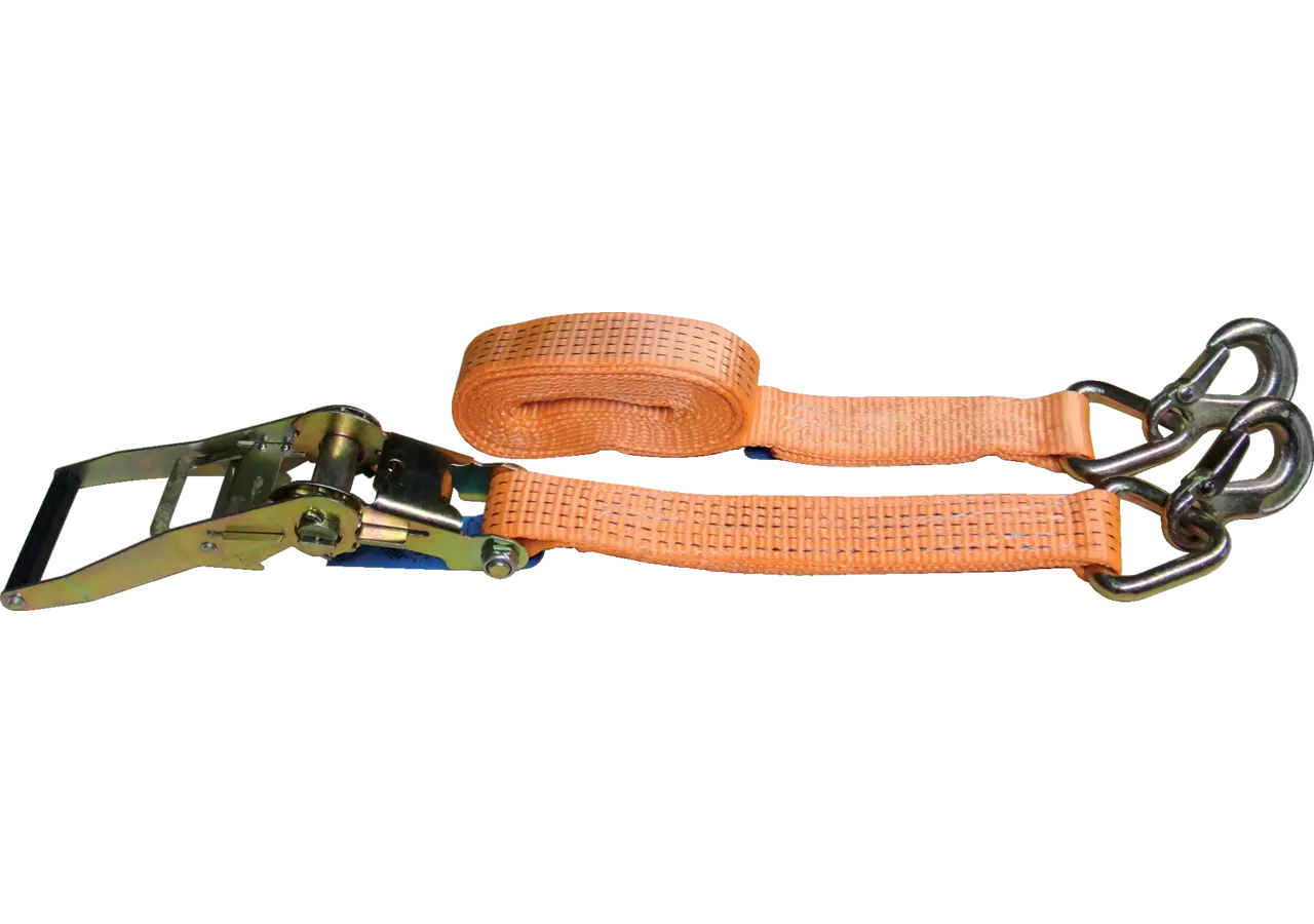 Zurrgurt ZKA50 8 Meter mit Ratsch und Karabinerhaken, 2-teilig nach EN12195-2 McBull