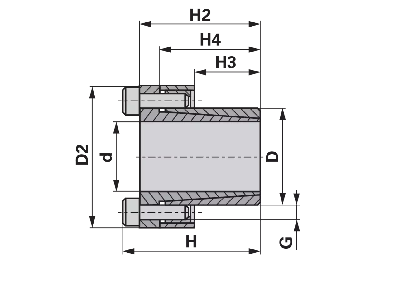 Spannelement Type KLCC 70 selbstzentrierend, C45E GartenShop24
