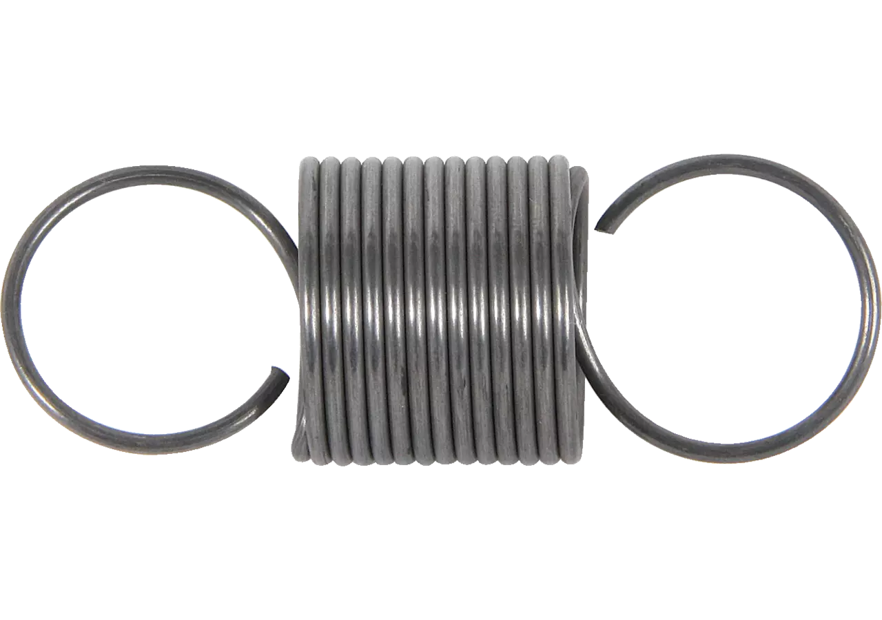 Zugfeder Dm 24 x 65,2 x 1,6 mm Stahl blank GartenShop24