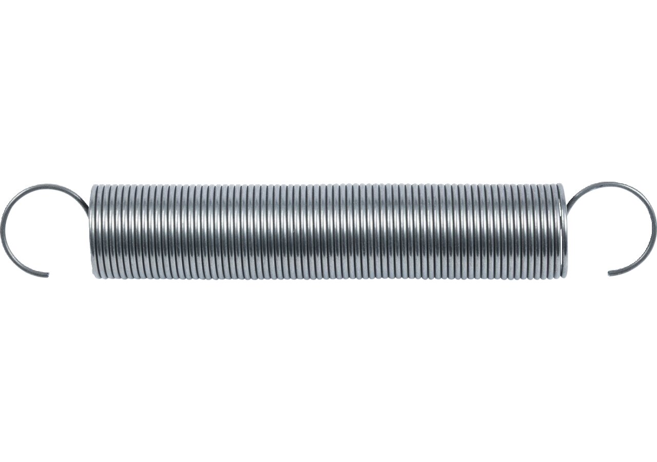 Zugfeder Dm 24 x 193,3 x 1,6 mm Stahl blank GartenShop24