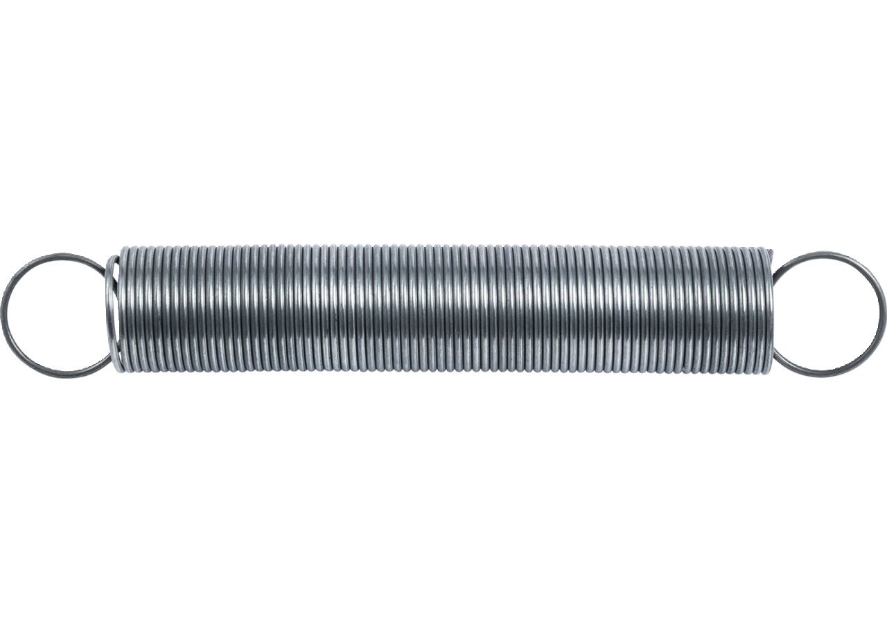 Zugfeder Dm 37,5 x 121,9 x 2,5 mm Stahl blank GartenShop24