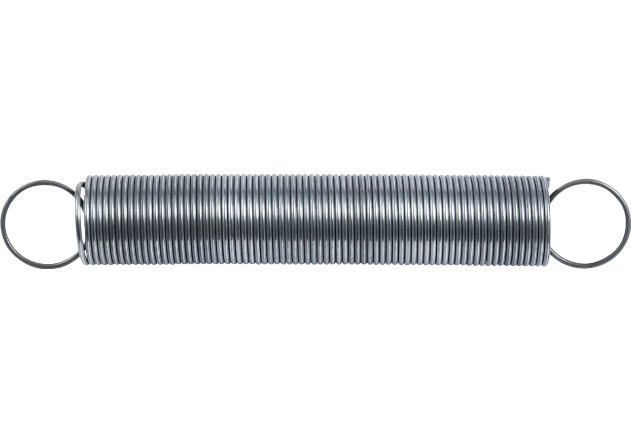 Zugfeder Dm 37,5 x 121,9 x 2,5 mm Stahl blank GartenShop24