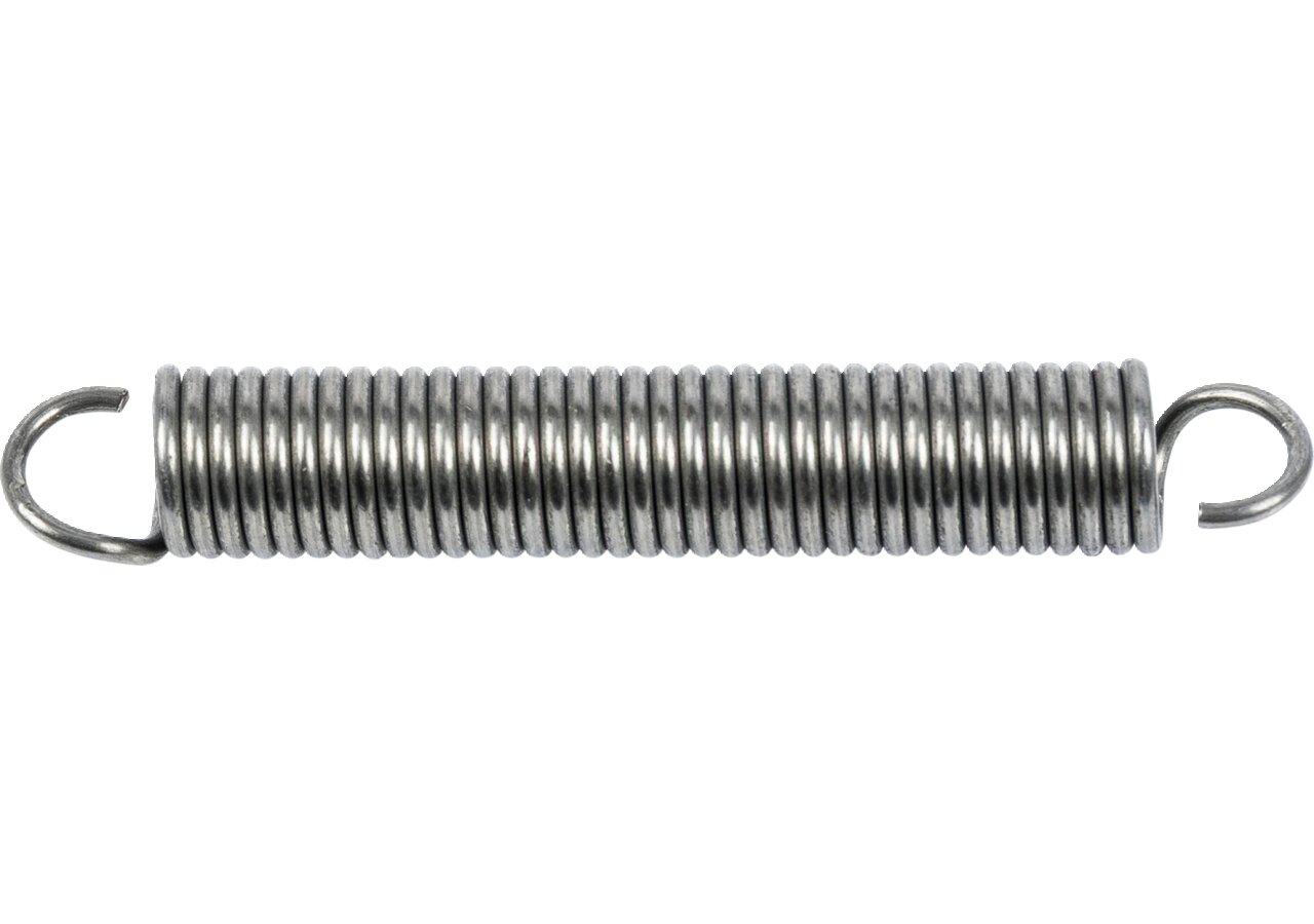 Zugfeder Dm 14 x 150 x 2 mm Stahl blank GartenShop24