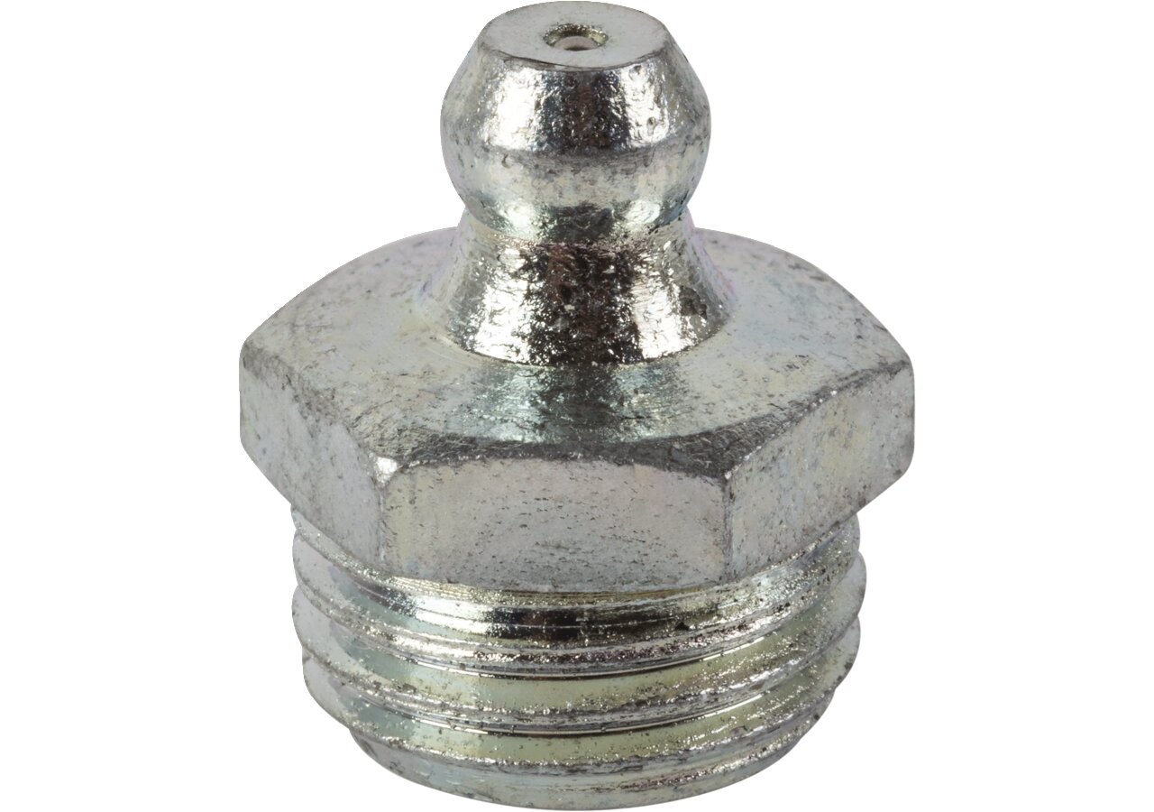 Kegelschmiernippel zum Einschrauben, M14 x 1,5, H1-180° Stahl verzinkt, DIN71412-A Samoa-Hallbauer