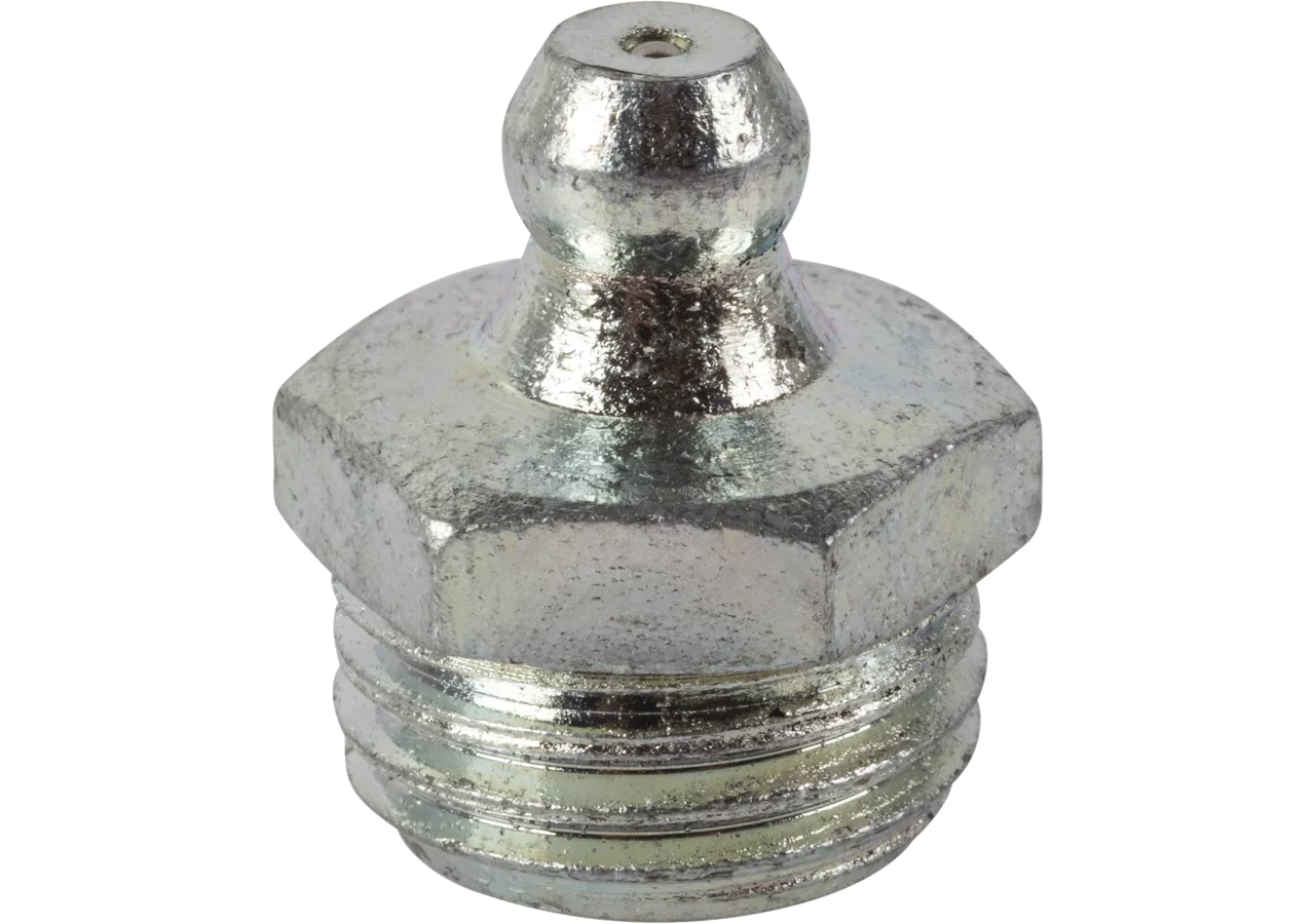 Kegelschmiernippel zum Einschrauben, M14 x 1,5, H1-180° Stahl verzinkt, DIN71412-A Samoa-Hallbauer