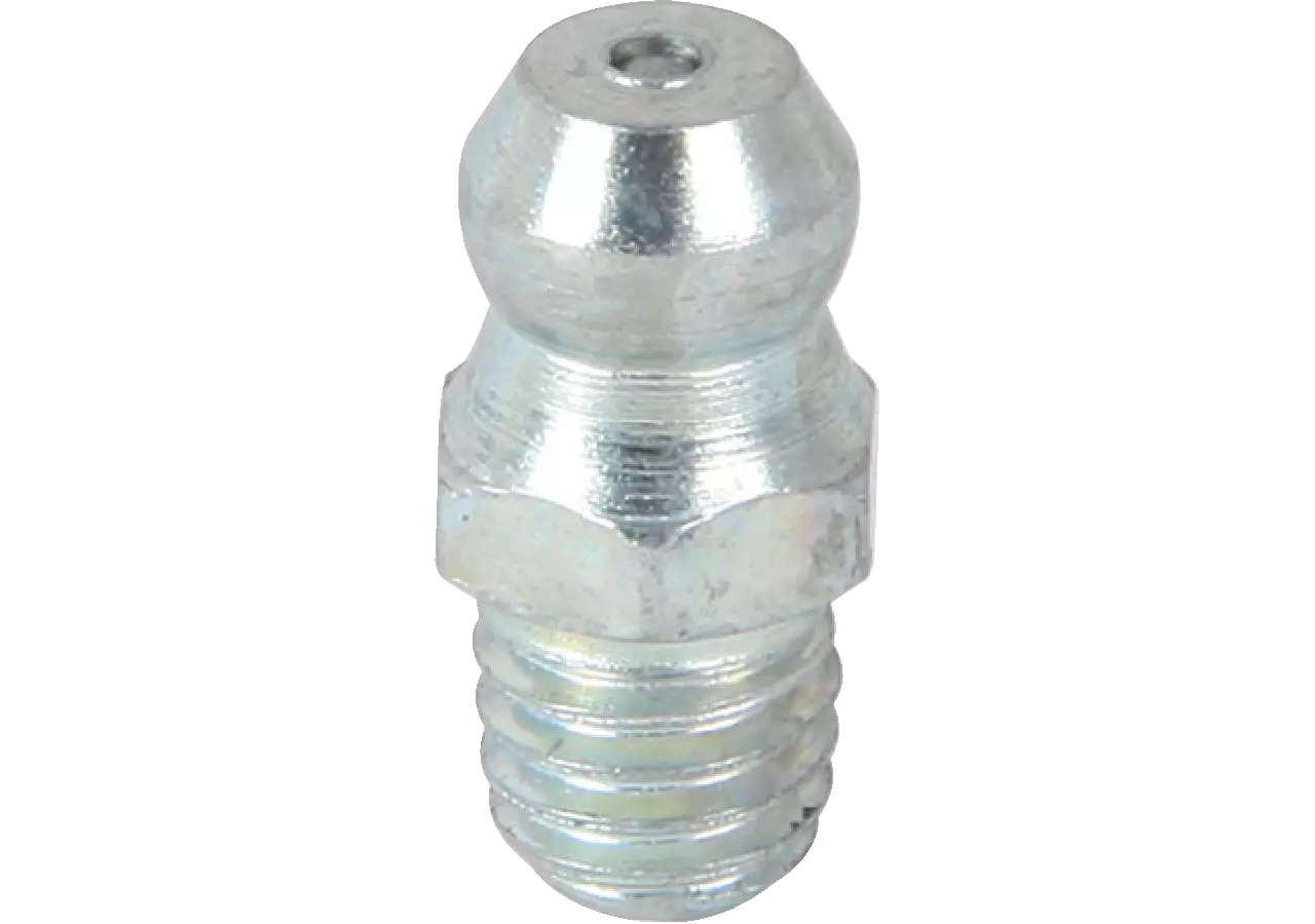 Kegelschmiernippel zum Einschrauben, R1/4 Zoll, H1-180°, 10 Stück Stahl verzinkt, DIN71412-A Samoa-Hallbauer
