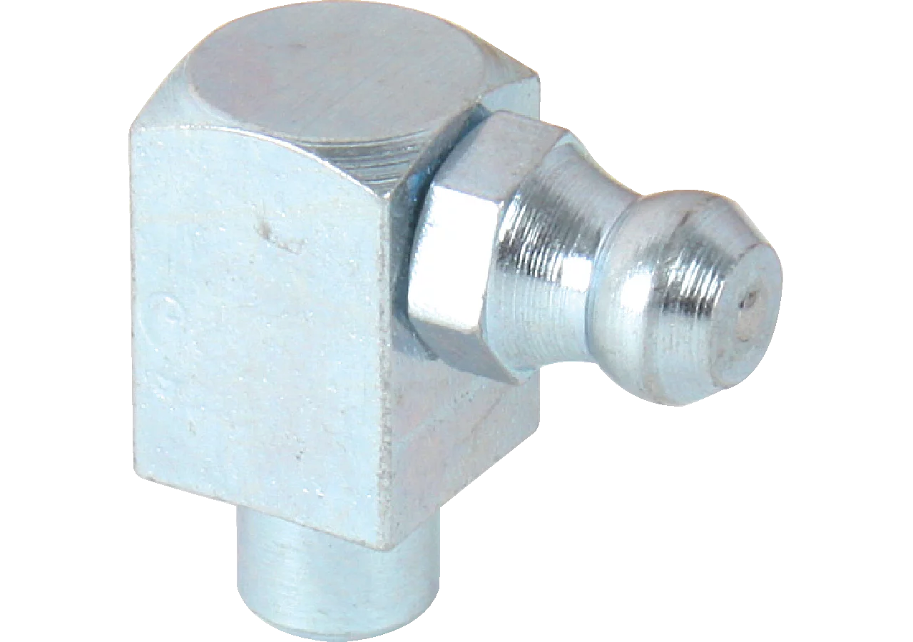 Kegelschmiernippel zum Einschlagen Dm 6 mm, H3-90°, 10 Stück Stahl verzinkt, DIN71412-C Samoa-Hallbauer