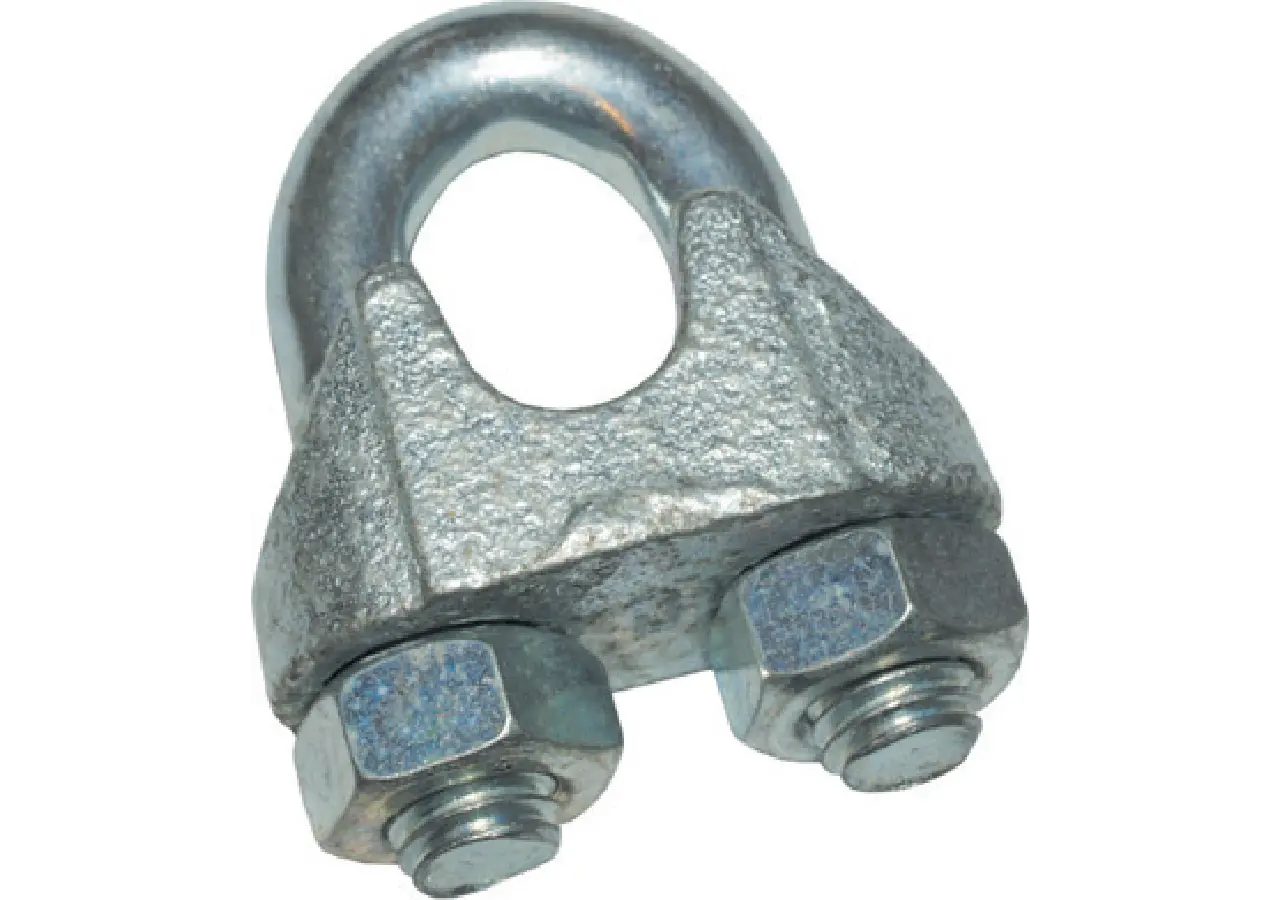 Drahtseilklemmen für Seil Dm 8 mm, 10 Stück Stahl verzinkt, DIN741 GartenShop24