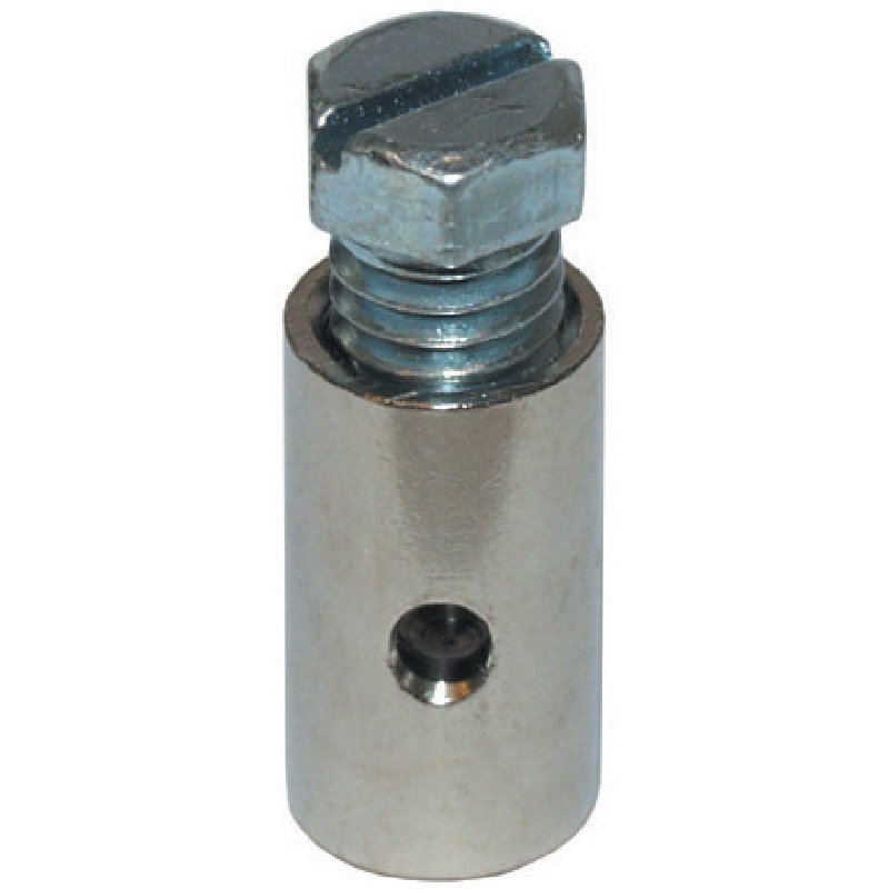 Schraubnippel Dm 8,0 x 15,0 mm, mit Sechskantschraube, 10 Stück passend für Seilzug Dm 2,3 mm GartenShop24 - Hochwertige Gartengeräte